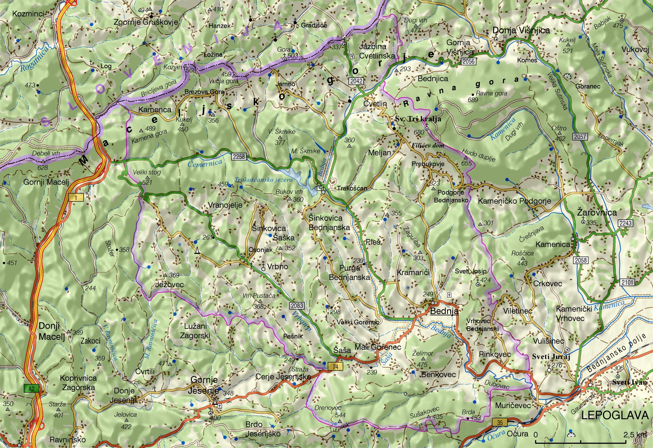 Bednja (područje Općine)