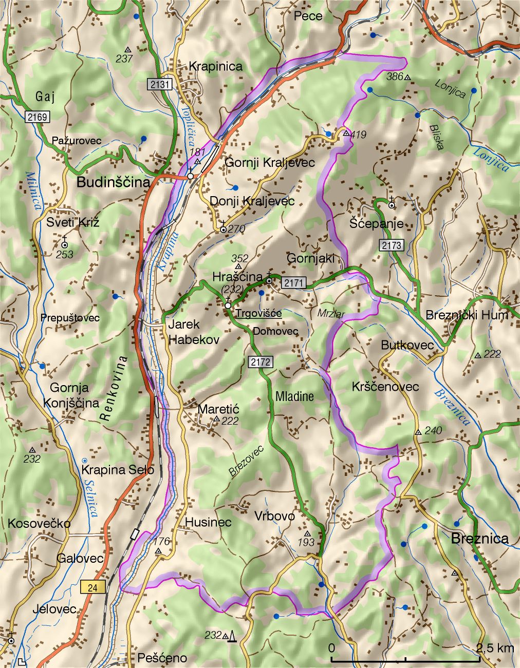 Hrašćina (područje Općine)