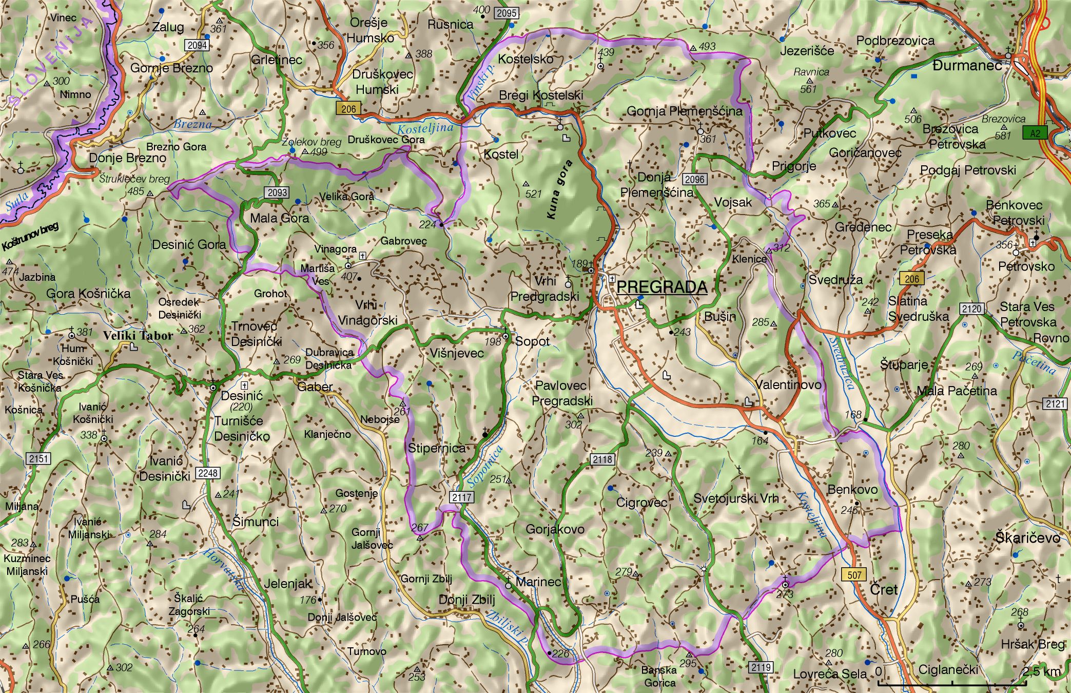 Pregrada (područje Grada)