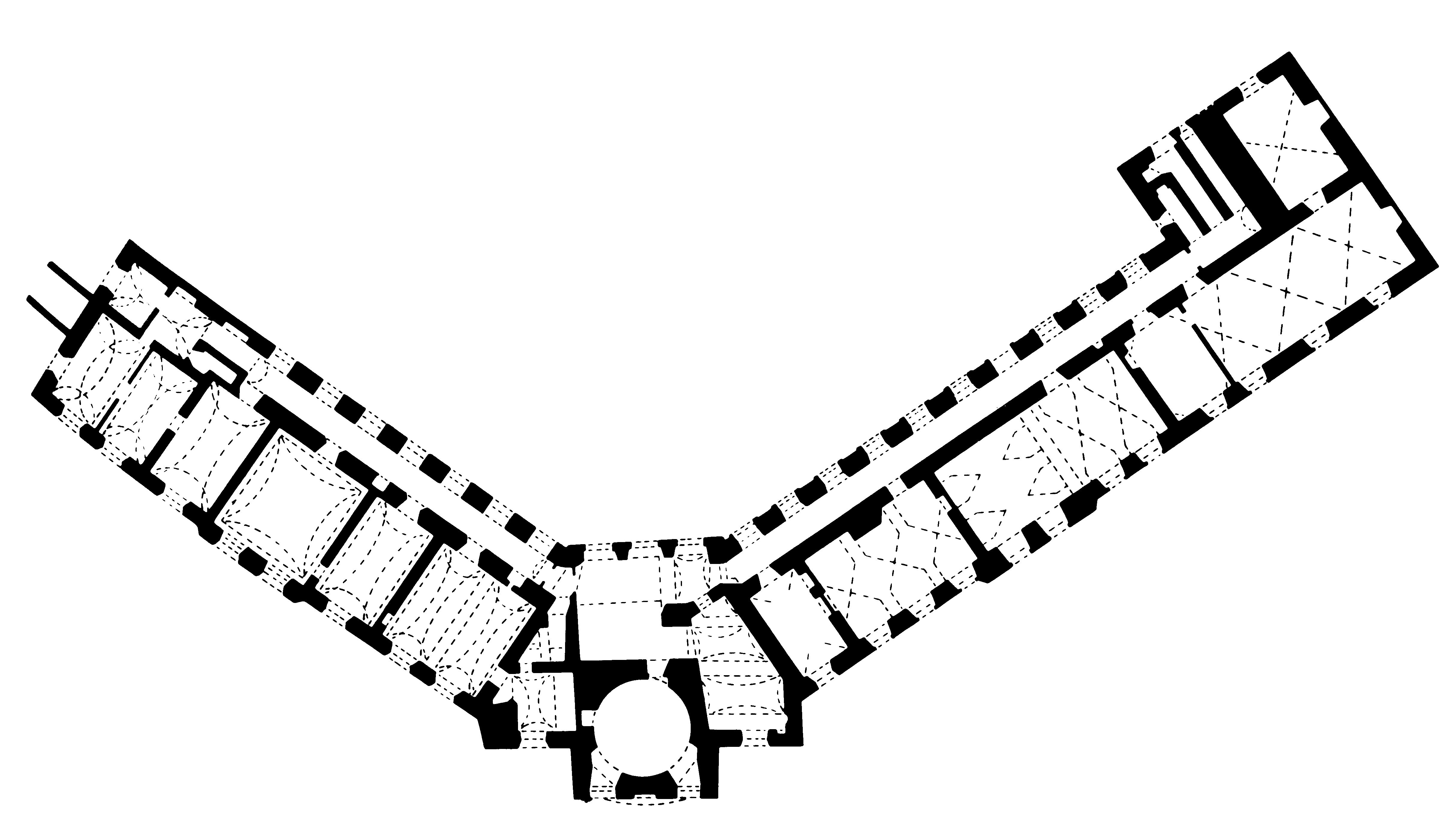 <p>tlocrt dvorca, sredina XVIII. st., Sveti Križ Začretje</p>