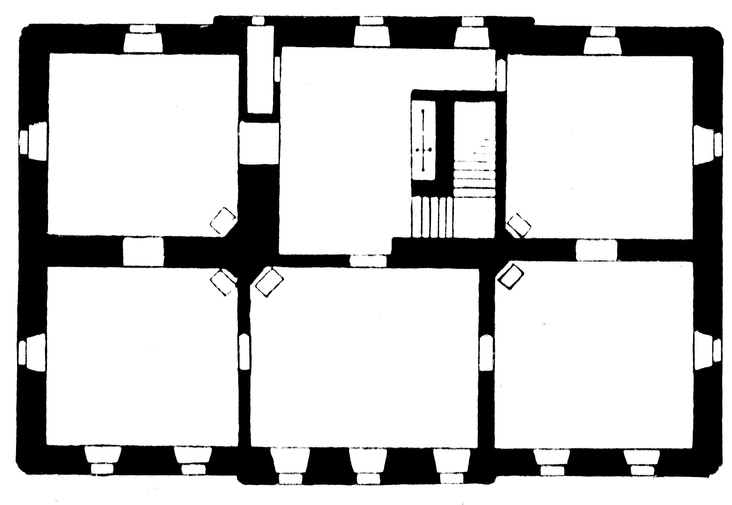 <p>tlocrt dvorca, 1780, Donja Bedekovčina</p>