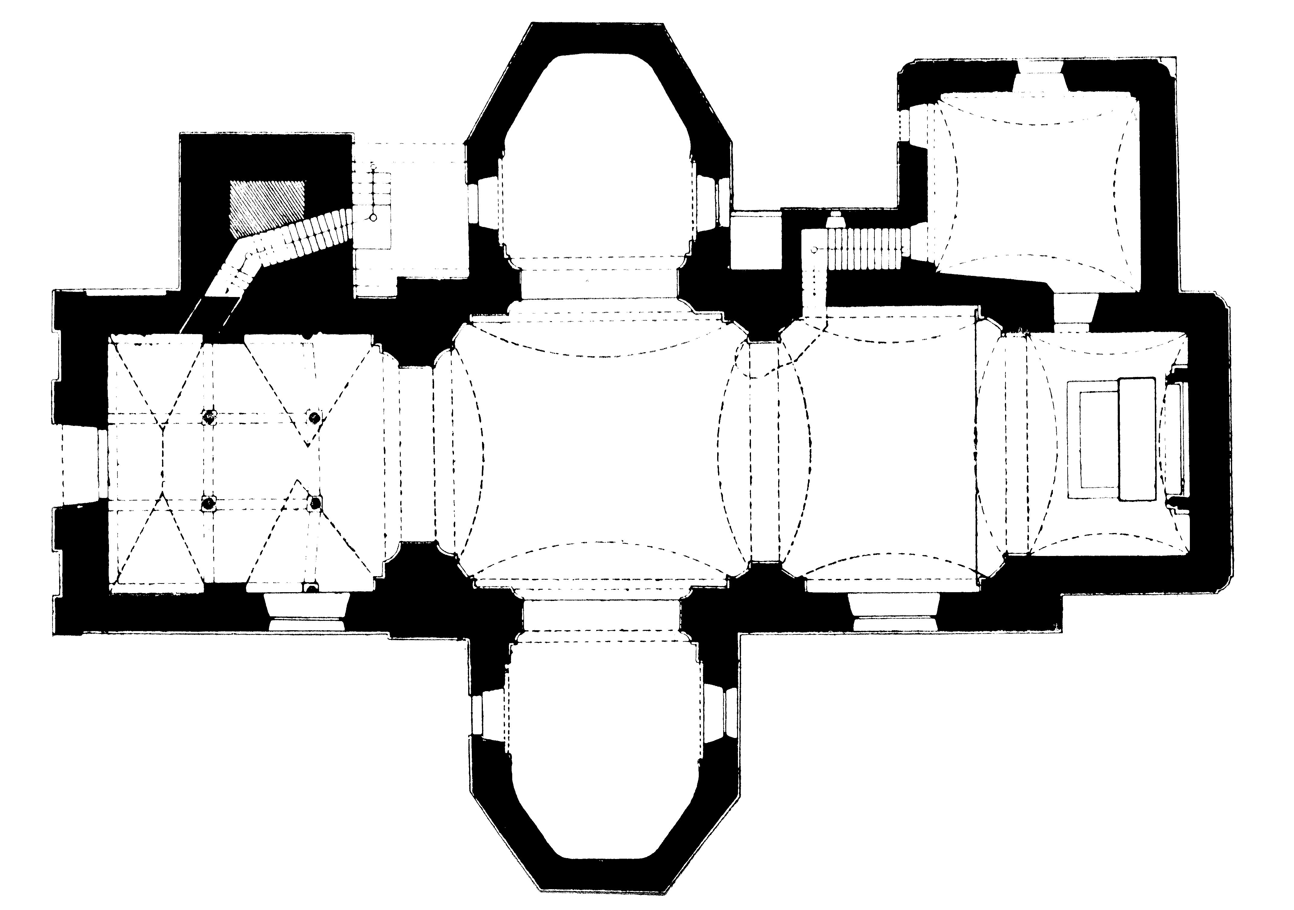 <p>tlocrt župne crkve Uzvi&scaron;enja Svetoga križa</p>