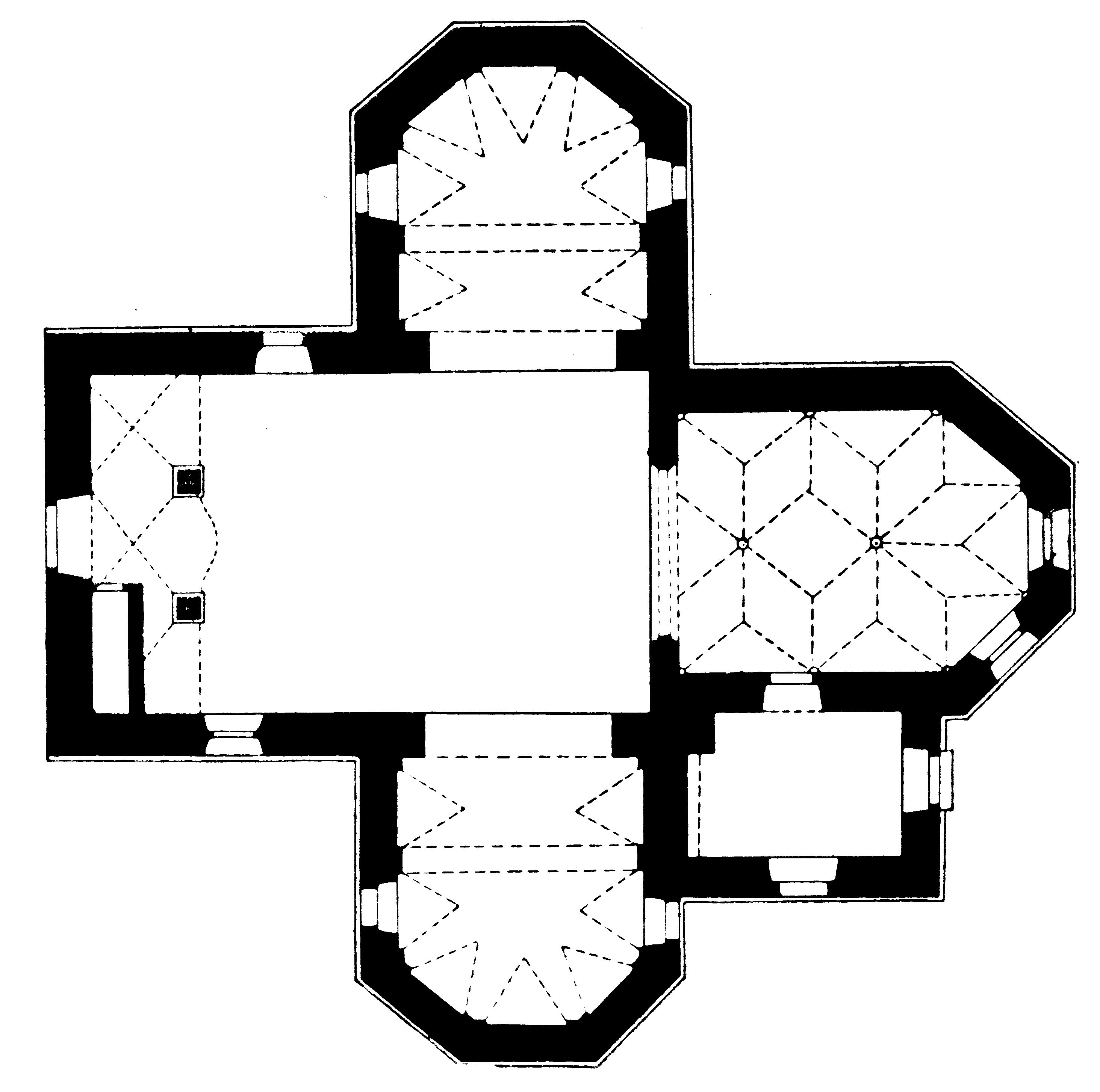 <p>tlocrt župne crkve Presvetoga Trojstva</p>