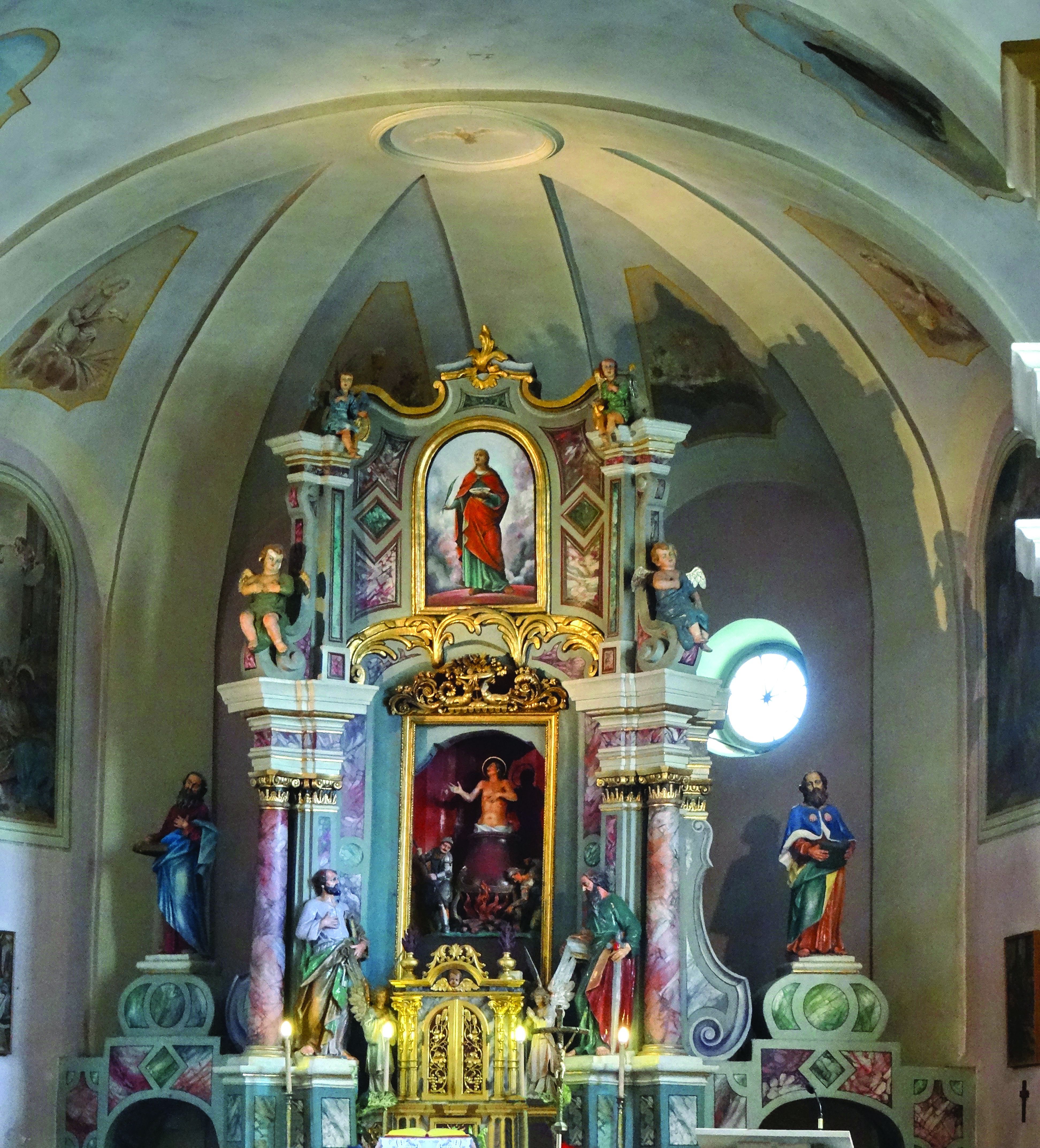 <p>oltar župne crkve sv. Vida Mučenika, 1776.</p>