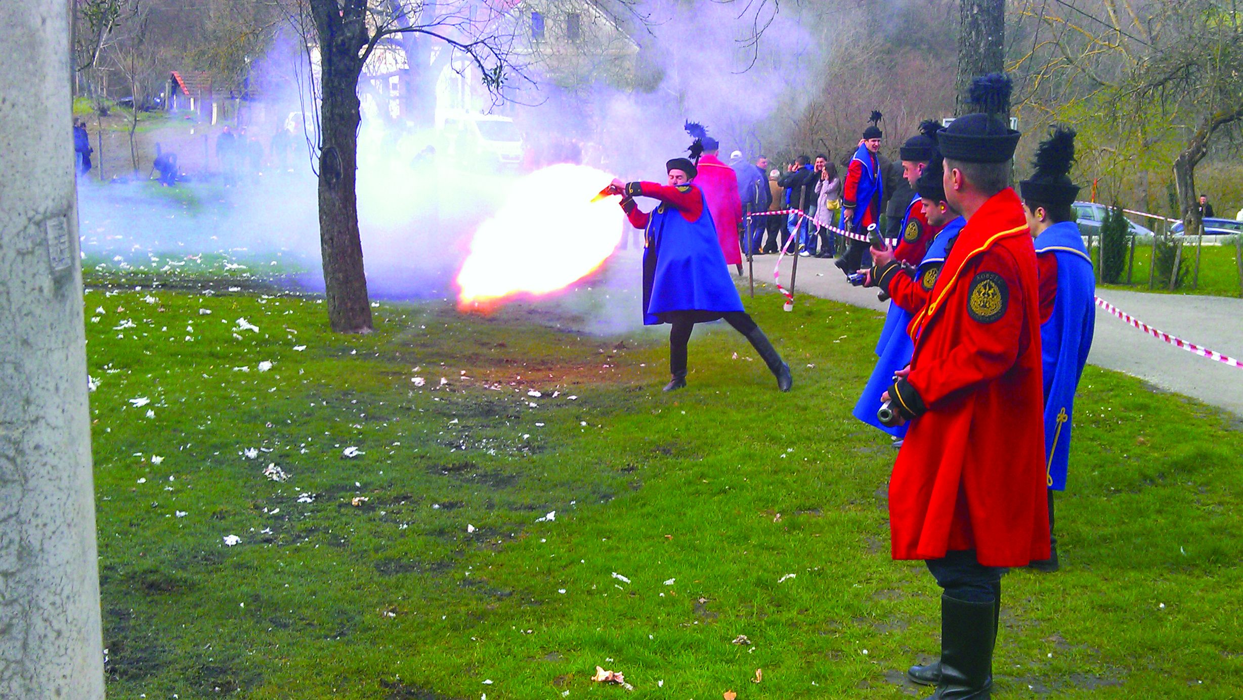 <p>kubura&scaron;i u odori povijesne postrojbe Keglevićeva straža &ndash; Kostel</p>