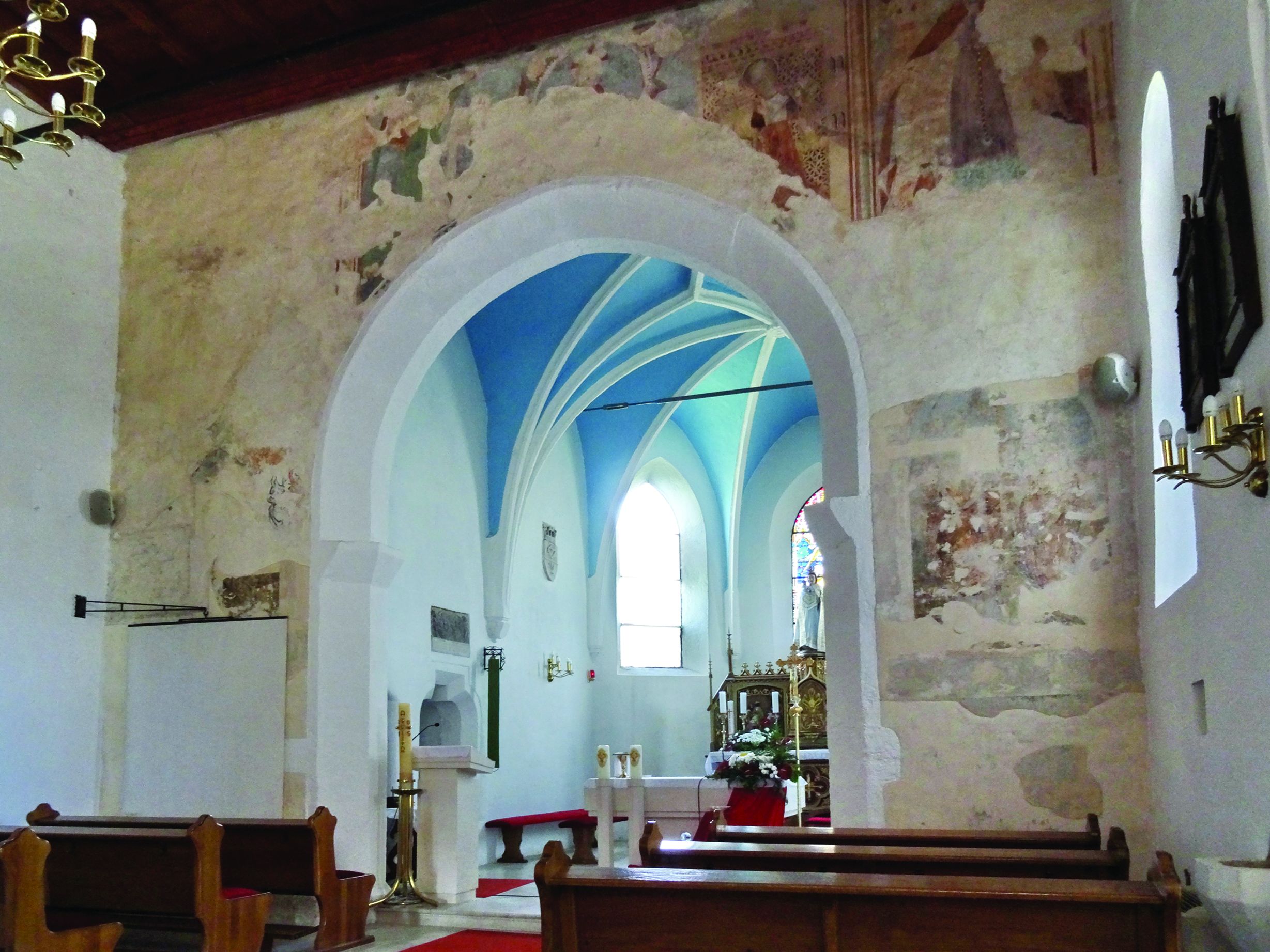 <p>zidne slike, XV. st., župna crkva Uznesenja Blažene Djevice Marije</p>