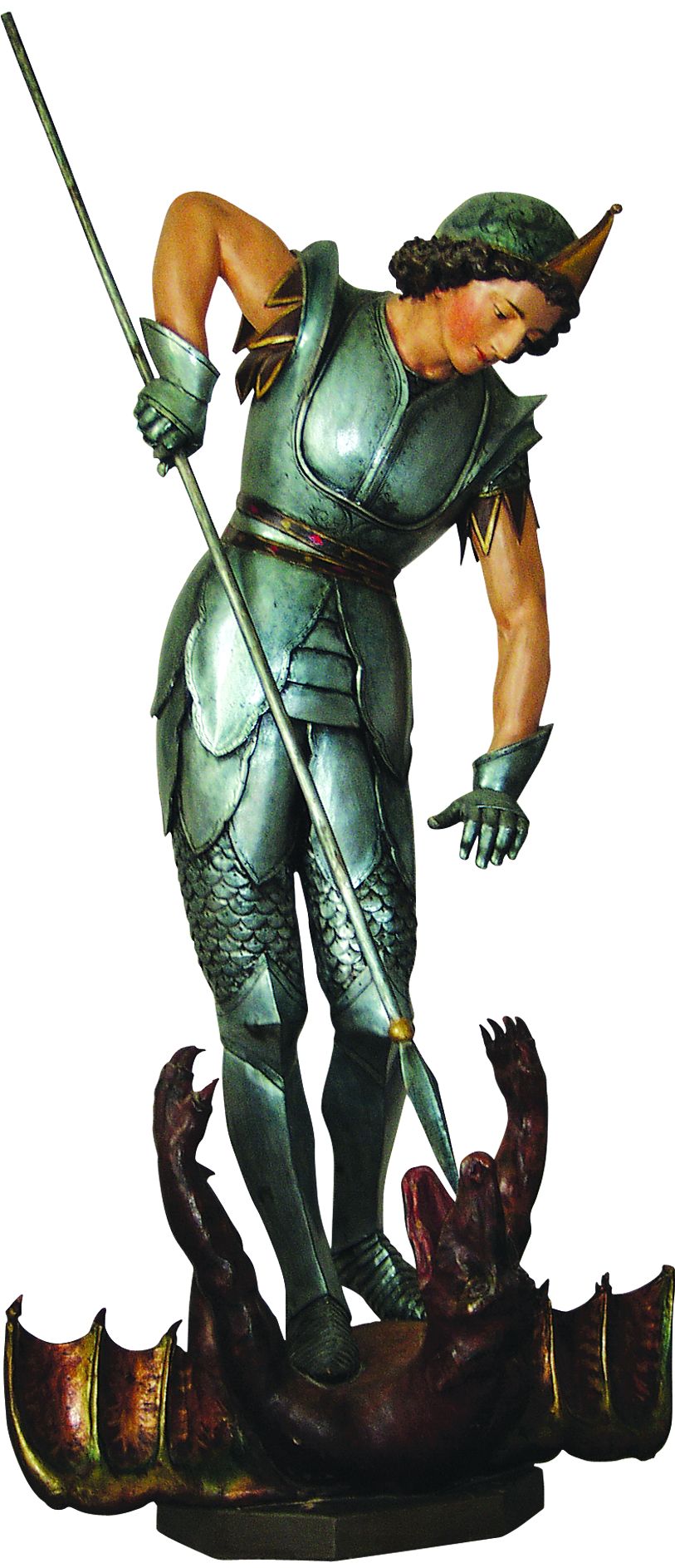 <p>Sv. Juraj, detalj ispovjedaonice, sredina XIX. st., župna crkva sv. Jurja Mučenika, Desinić</p>