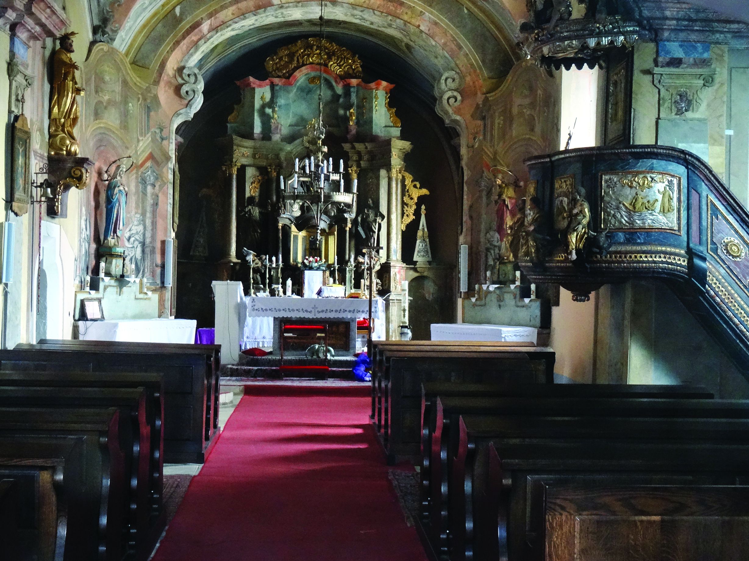 <p>unutra&scaron;njost župne crkve sv. Nikole Biskupa, XVI&ndash;XVIII. st.</p>