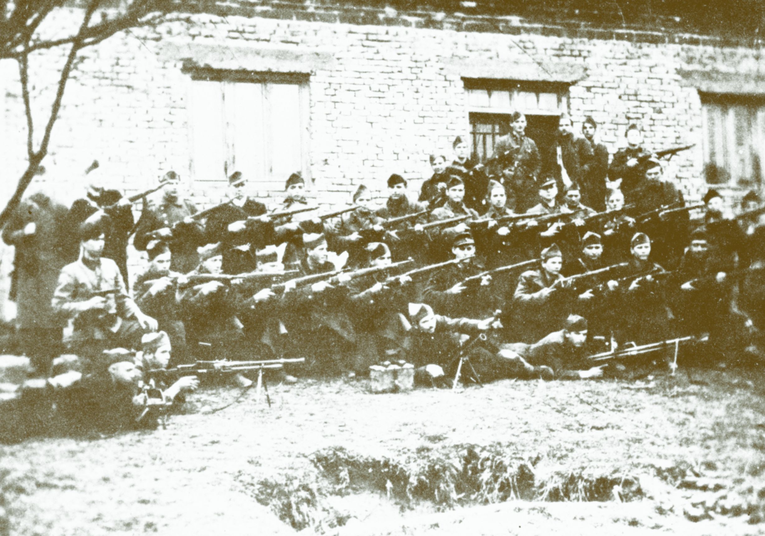 <p>partizani u Gornjoj Bistri 1944.</p>