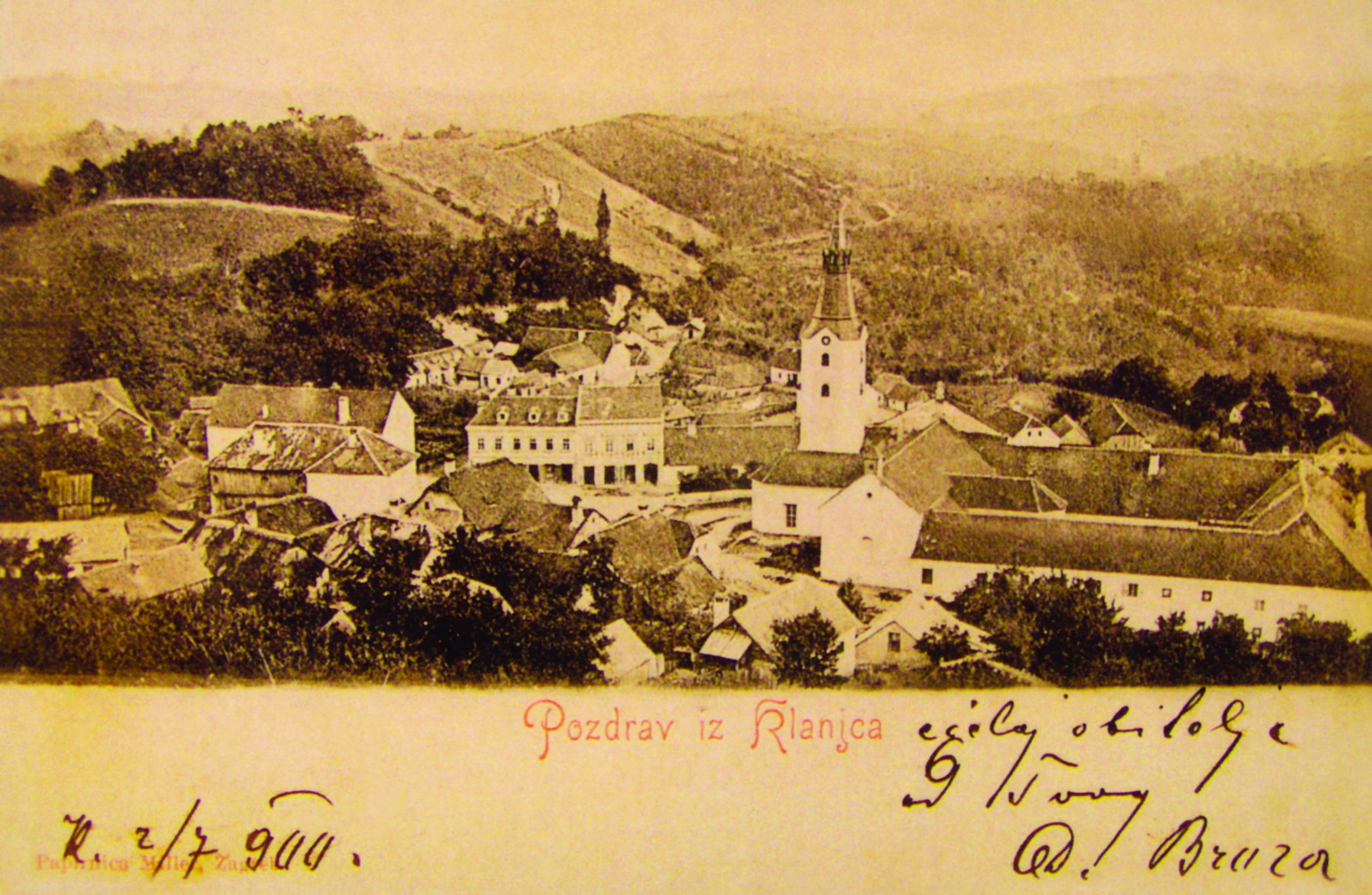 <p>Klanjec, oko 1900.</p>