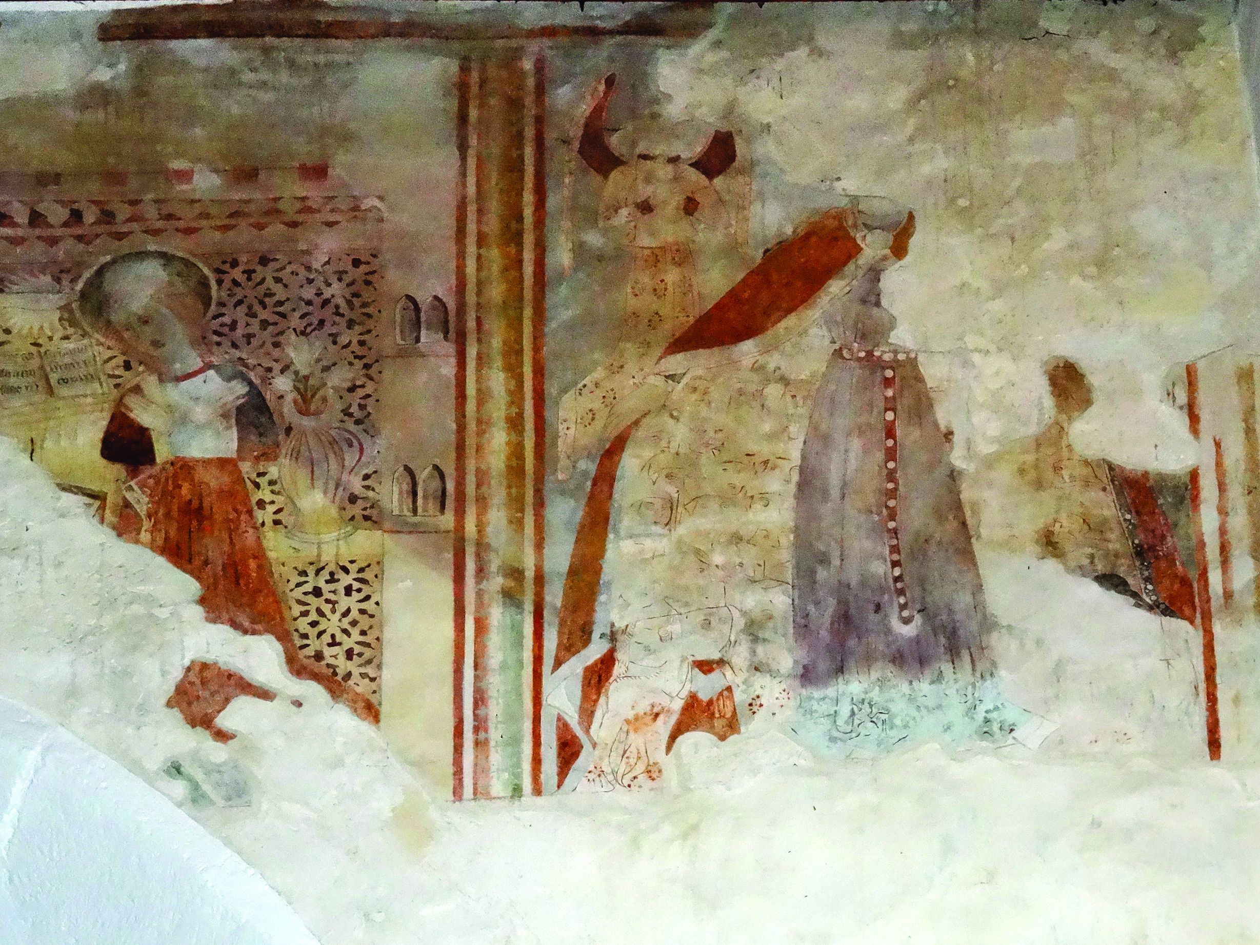 <p>zidne slike, XV. st., župna crkva Uznesenja Blažene Djevice Marije</p>