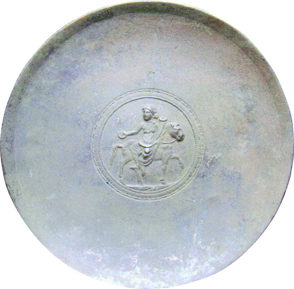 <p>srebrni tanjur s prikazom Epore, III. st., Aqua Viva</p>