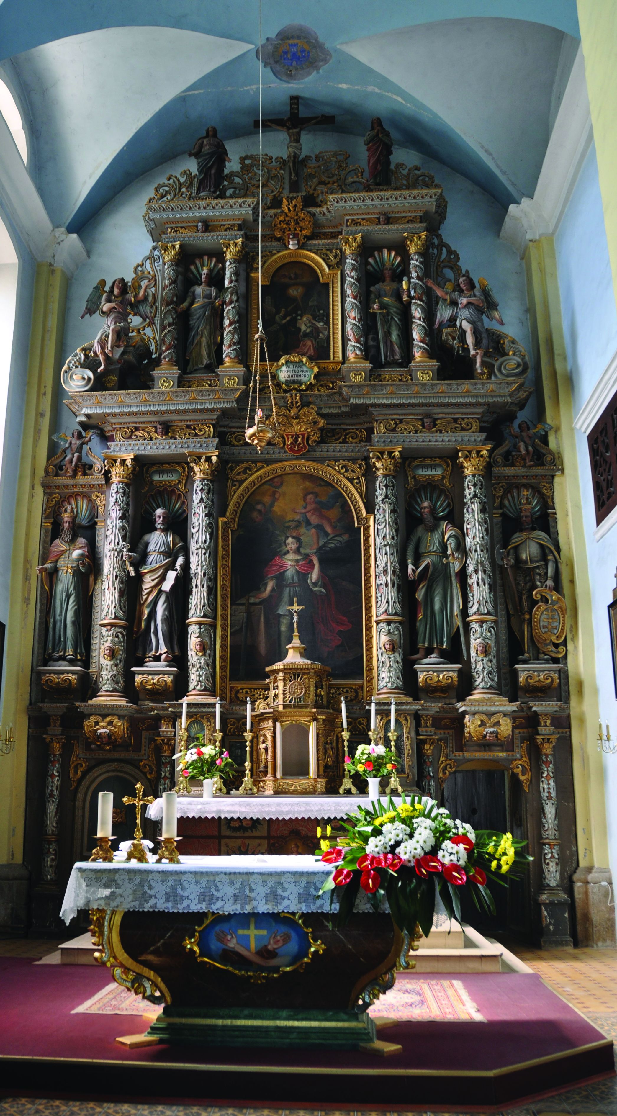 <p>glavni oltar crkve, 1681.</p>