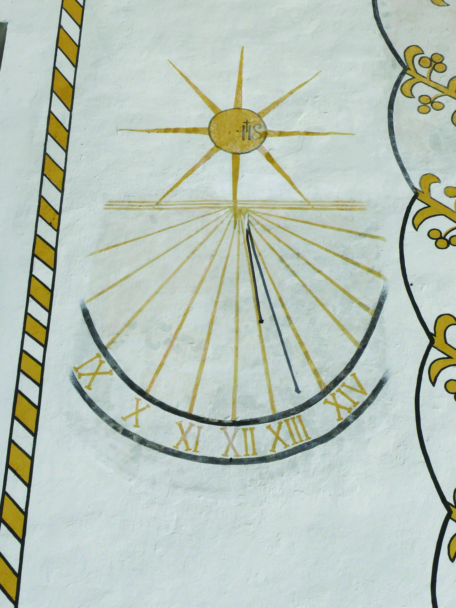 <p>sunčani sat, kapela sv. Marije Magdalene, XVII&ndash;XVIII. st.</p>