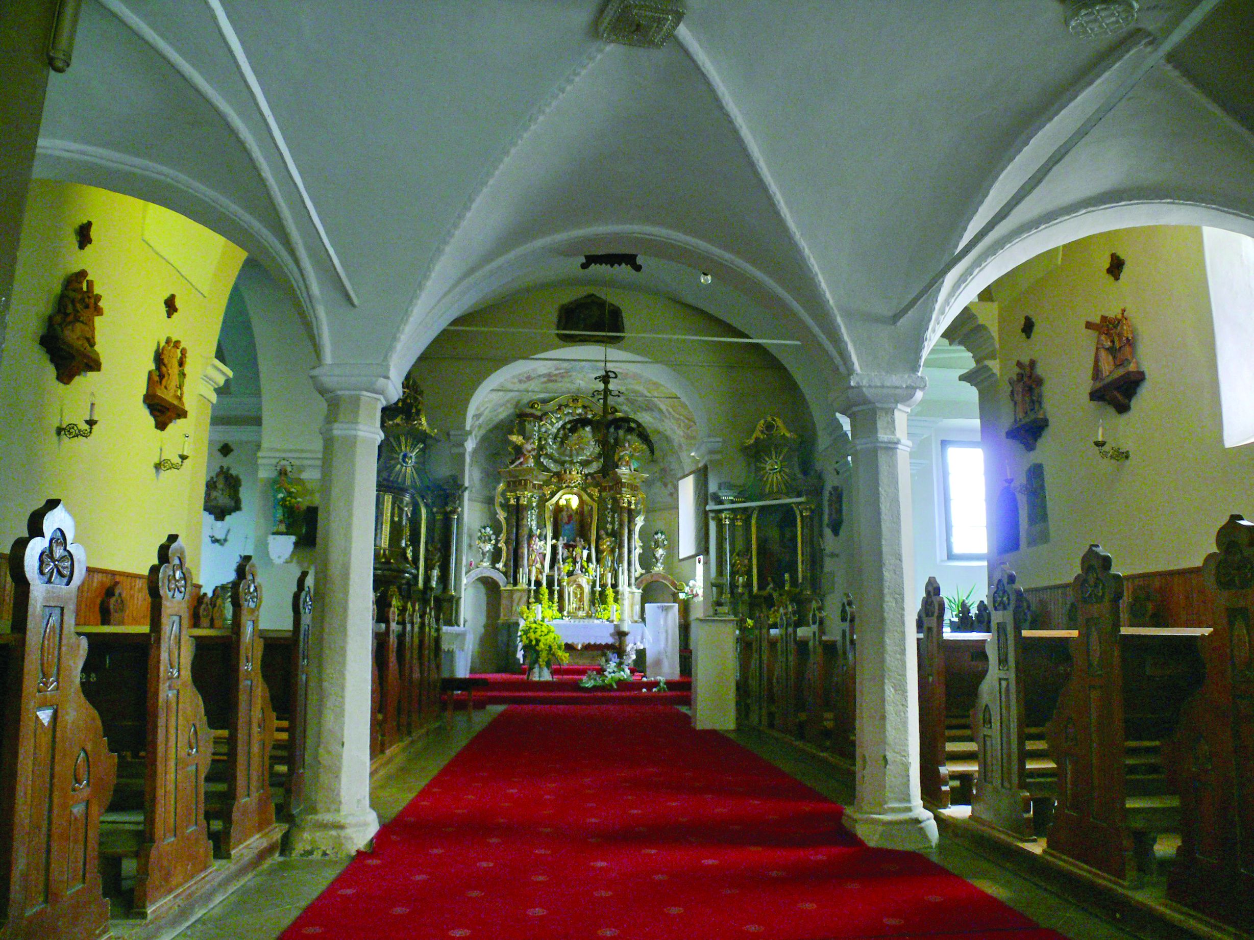 <p>unutra&scaron;njost župne crkve sv. Marije od Pohoda, XVIII. st.</p>