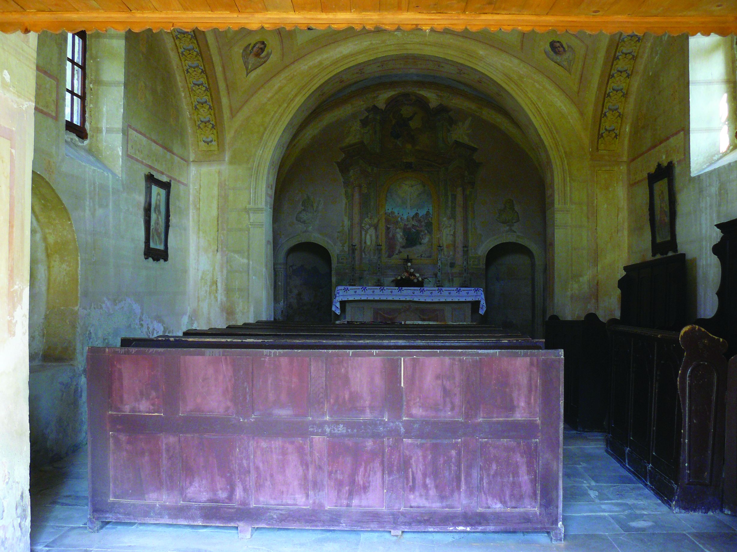 <p>unutra&scaron;njost kapele Svetoga Duha, XV&ndash;XVIII. st.</p>