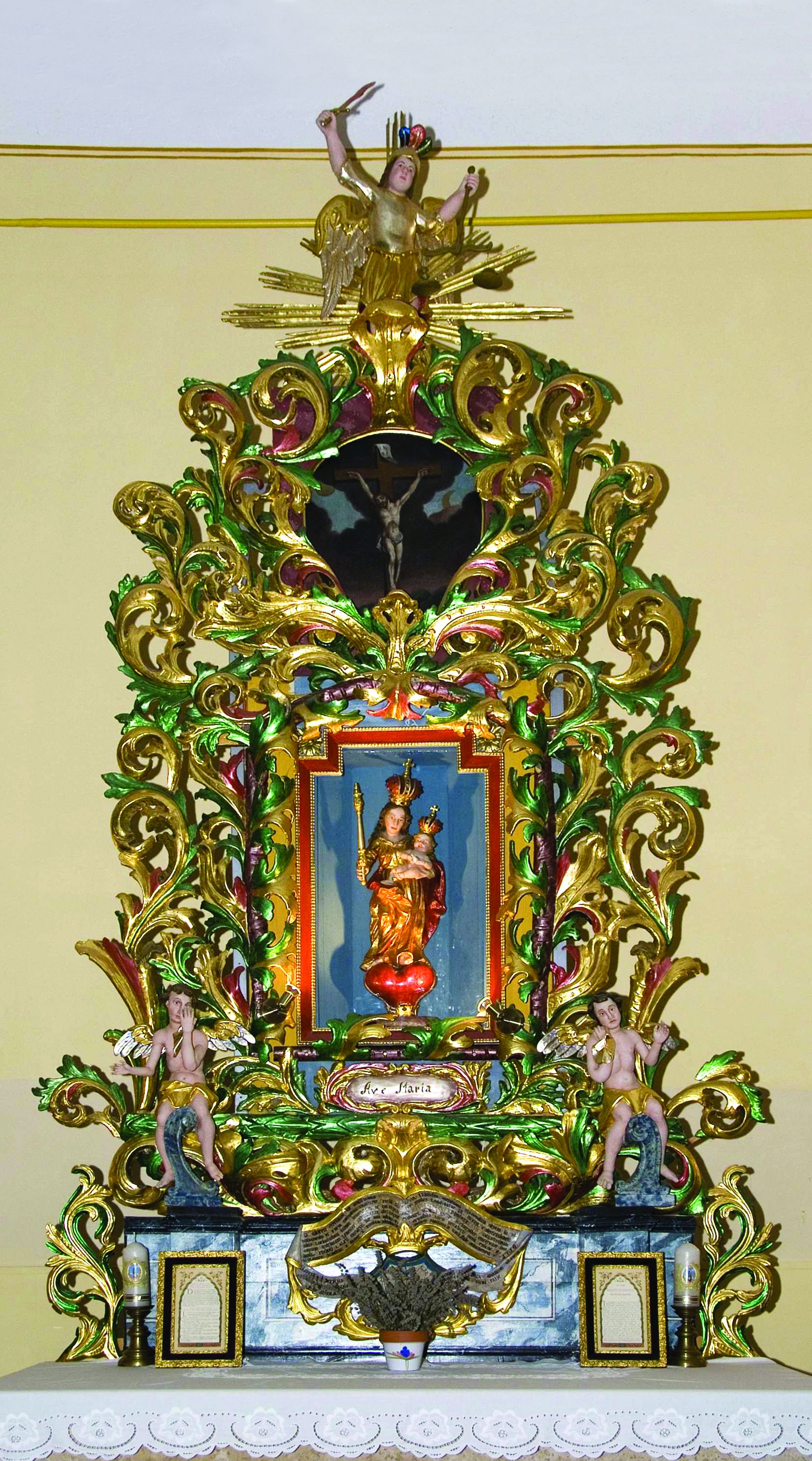 <p>oltar Blažene Djevice Marije, 1719., kapela sv. Jurja</p>