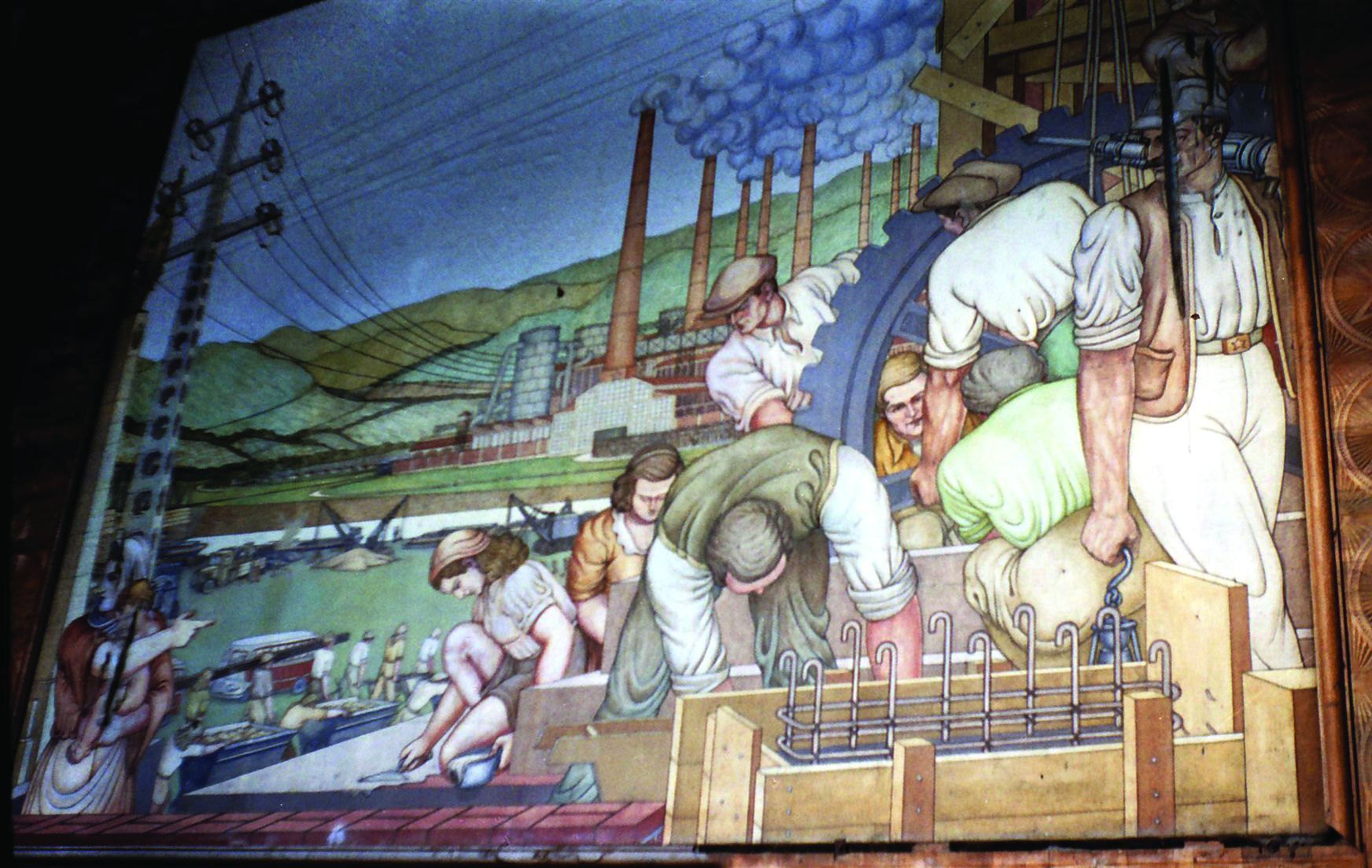 <p>zidna slika u starome dijelu kaznionice</p>