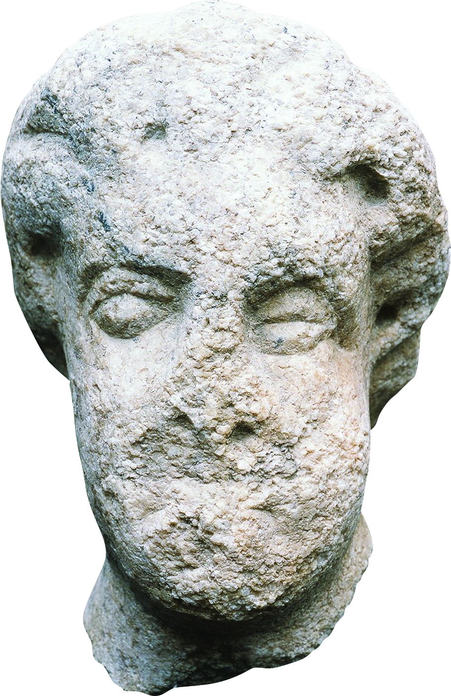 <p>glava božice Dijane, IV&ndash;V. st., Lobor</p>