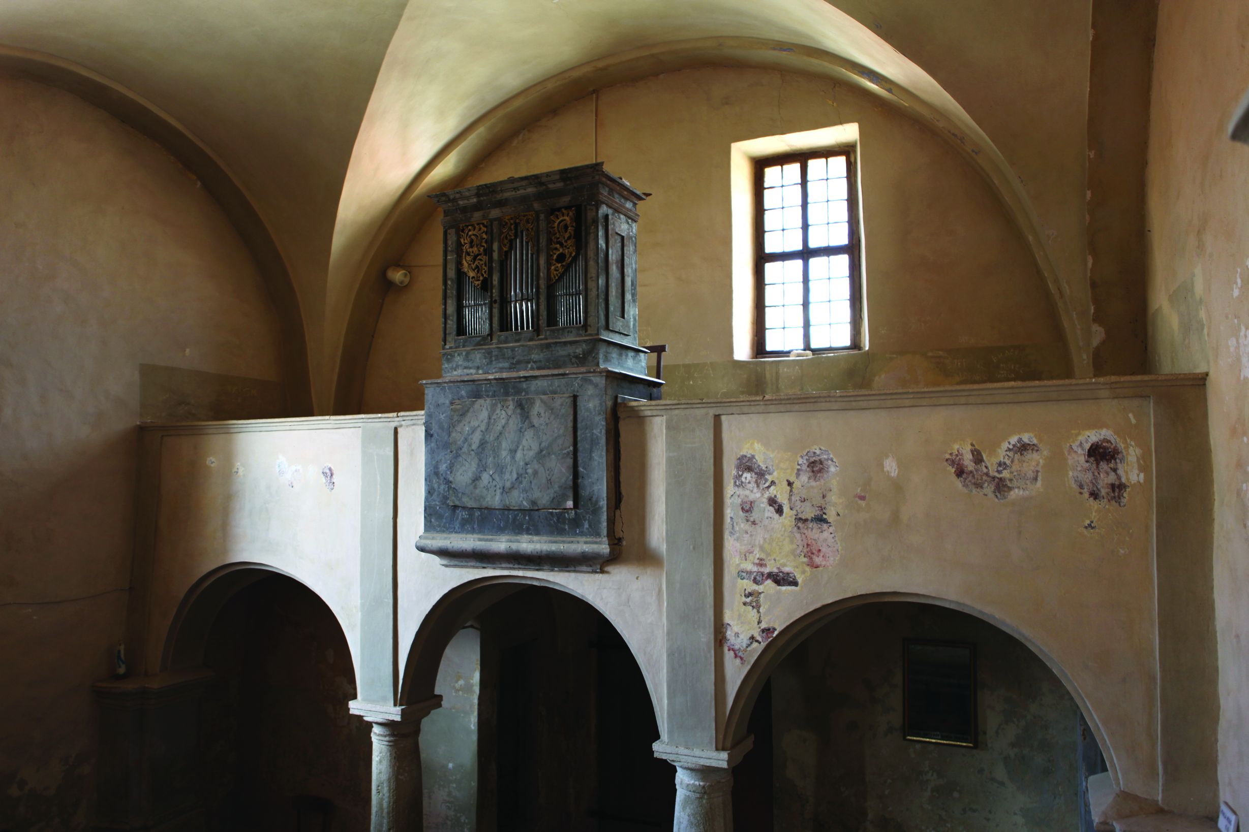 <p>pjevali&scaron;te i orgulje, oko 1750.</p>