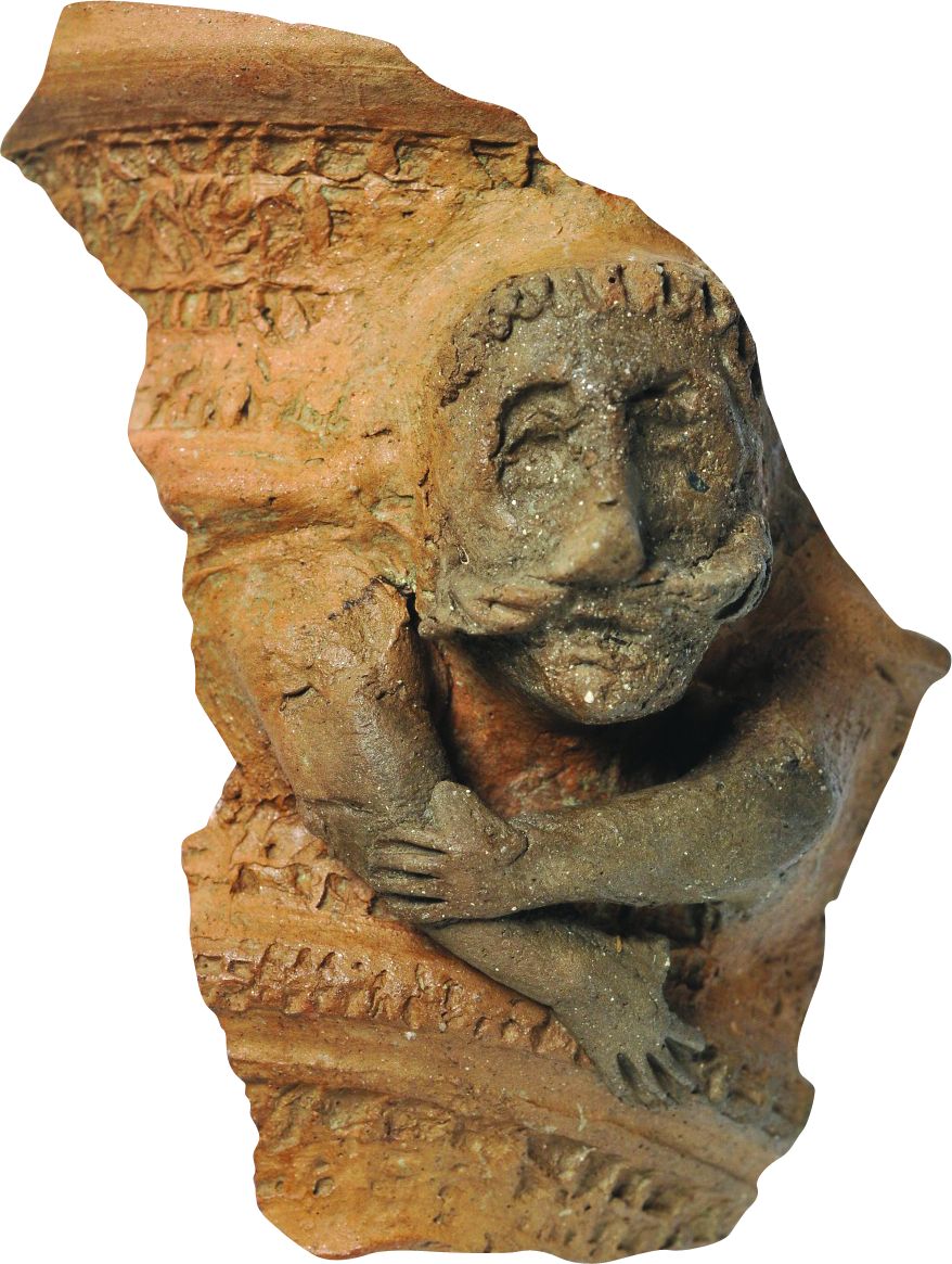 <p>ulomak keramičke ča&scaron;e, XV. st., Stari grad Krapina; IARH</p>