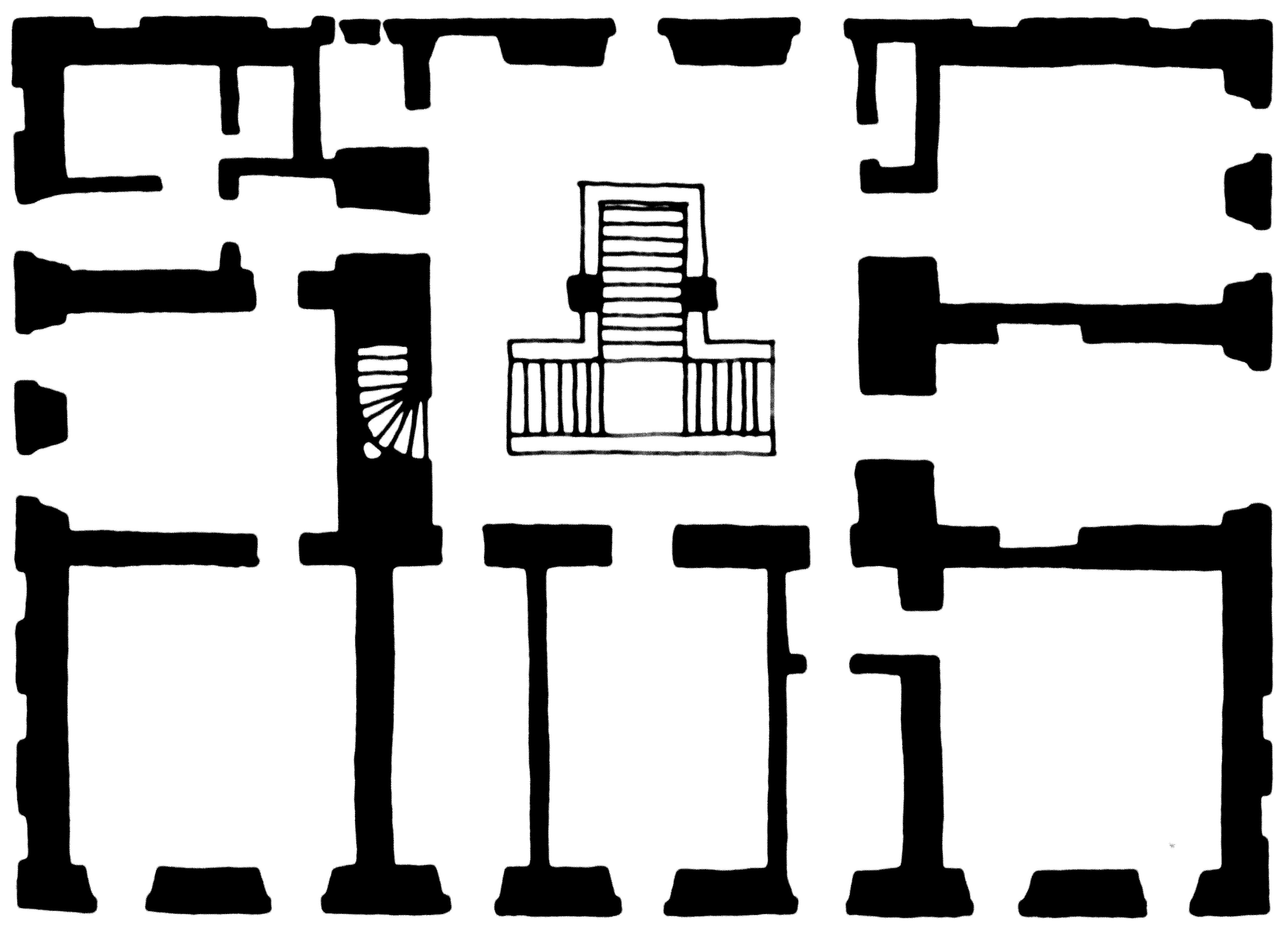 <p>tlocrt dvorca Gornja Bedekovčina, 1740&ndash;50.</p>