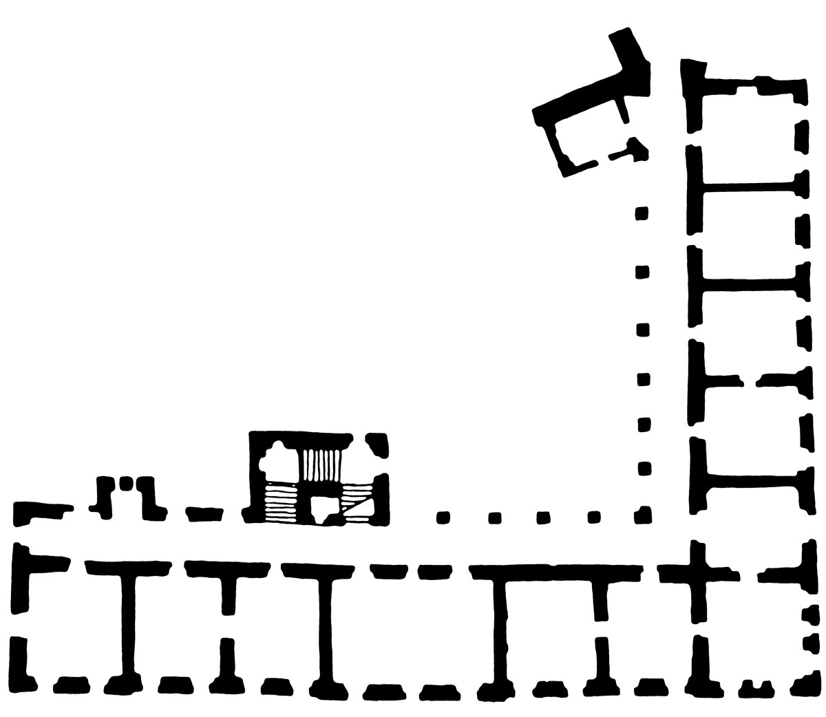 <p>tlocrt dvorca Or&scaron;ić, XVIII&ndash;XIX. st.</p>