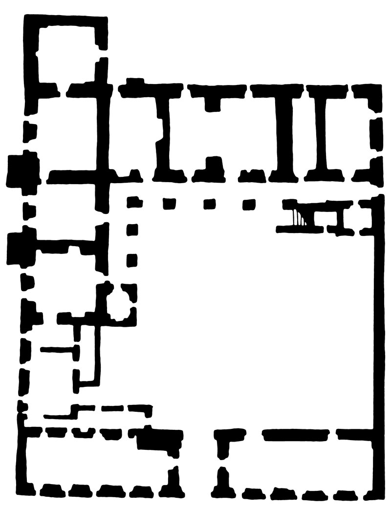 <p>tlocrt dvorca Miljana</p>