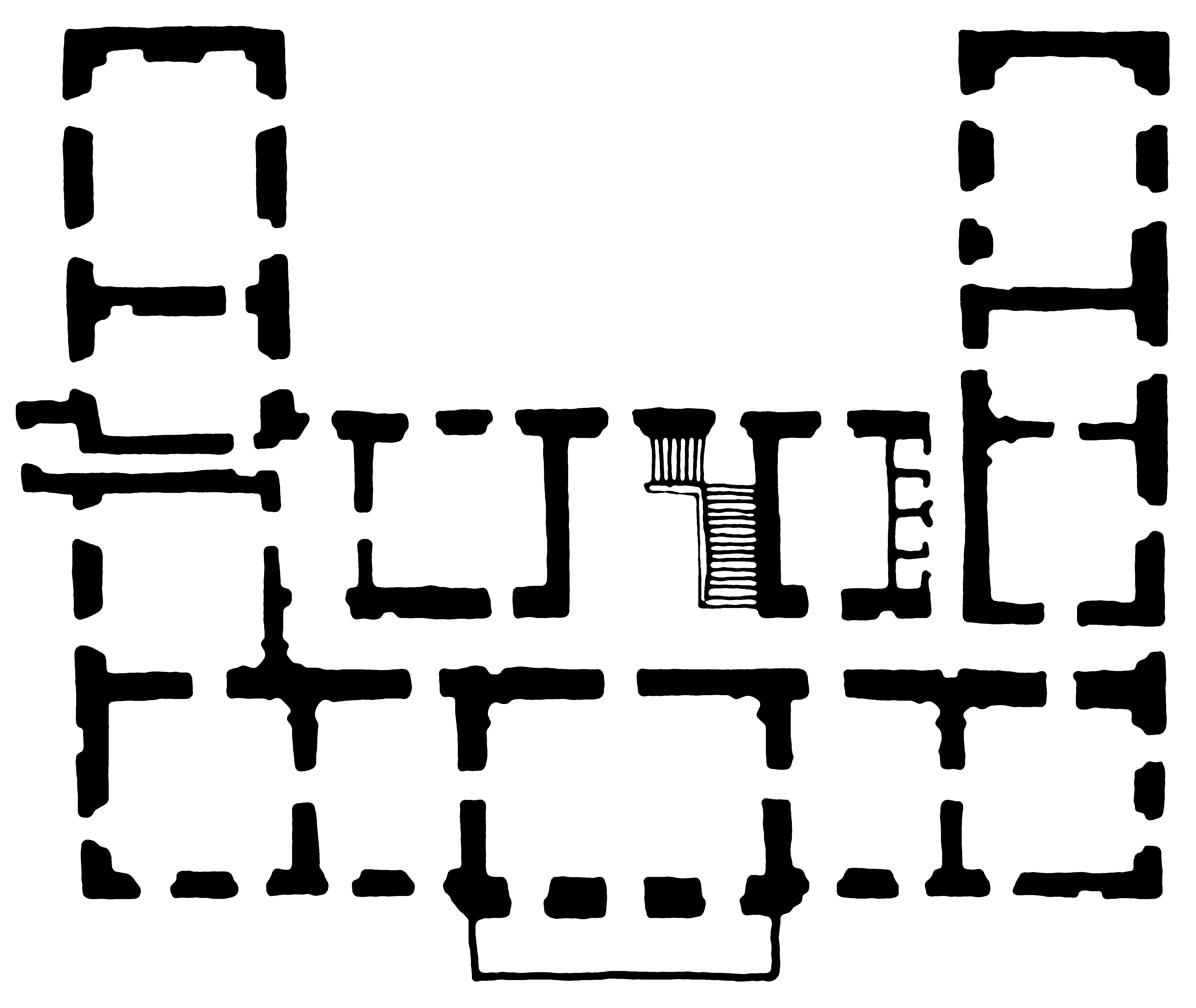 <p>tlocrt prvoga kata dvorca Stubički Golubovec, 1790&ndash;1800.</p>
