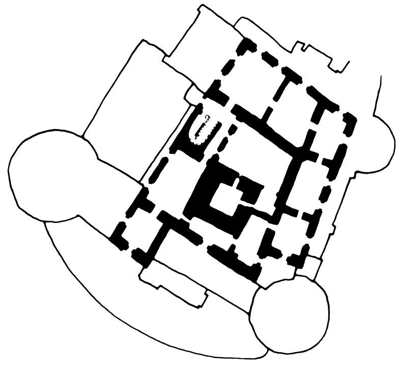 <p>tlocrt drugoga kata dvorca</p>