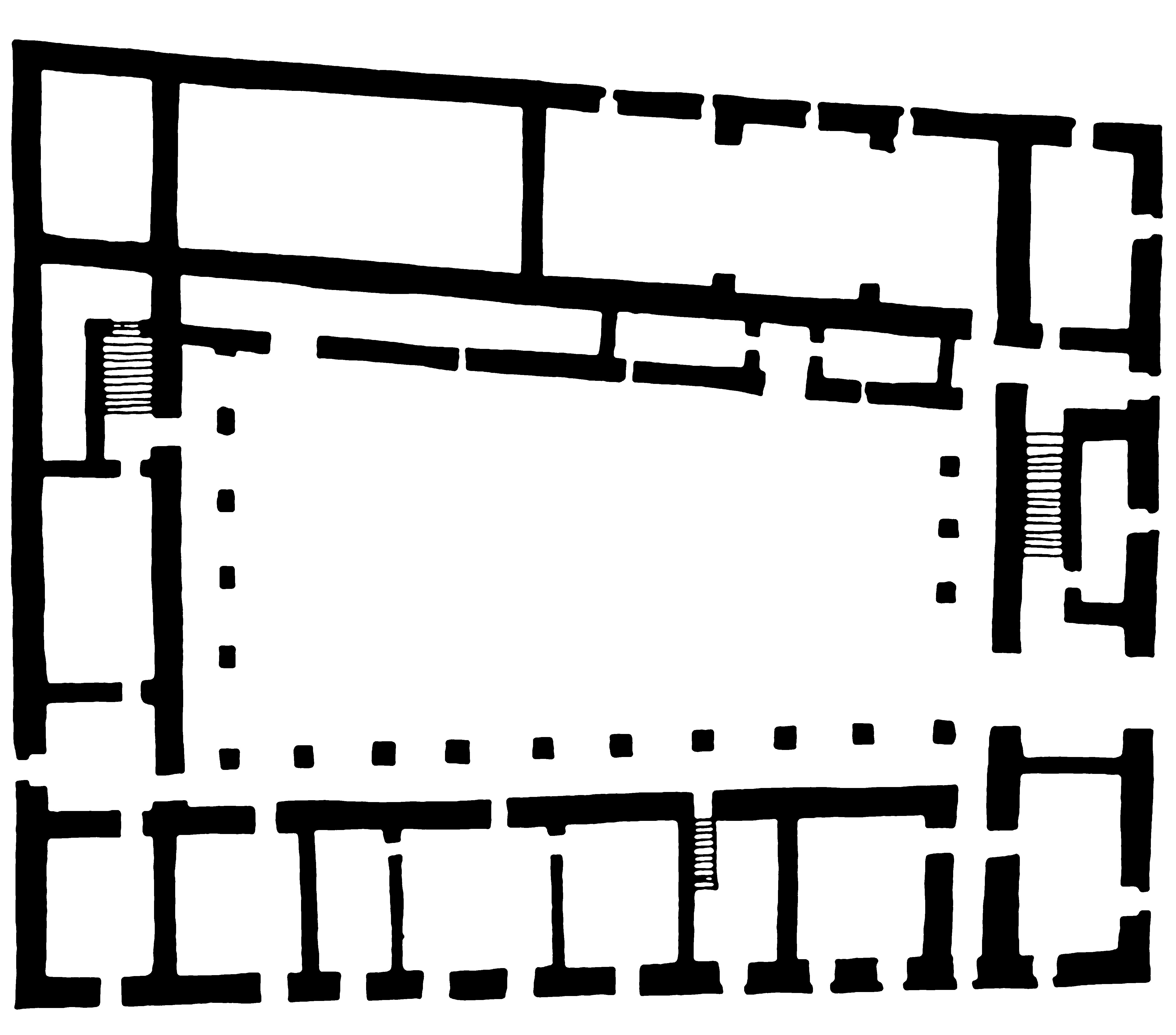 <p>tlocrt prizemlja dvorca Horvatska</p>