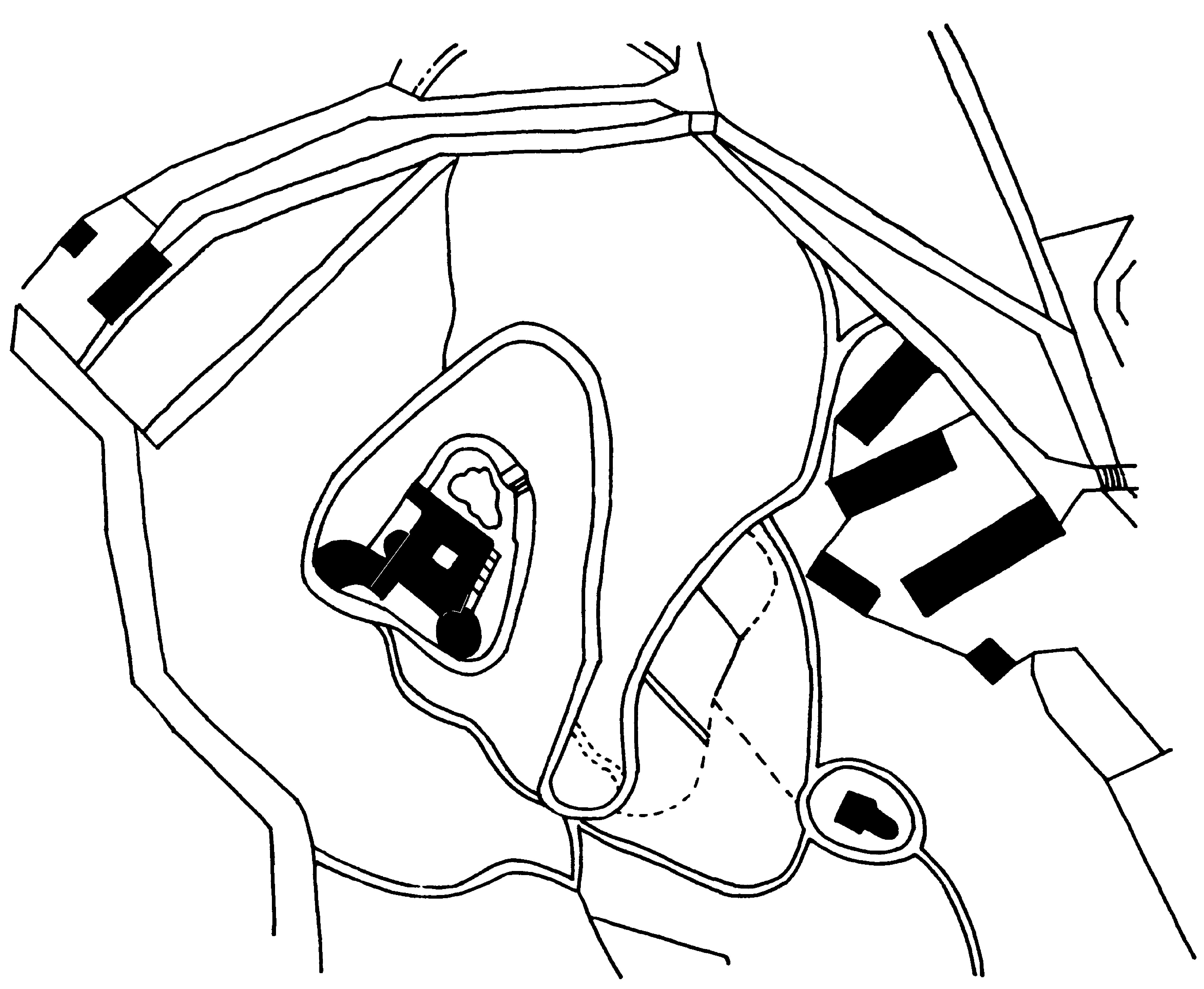 <p>tlocrt grada Trako&scaron;ćana i okolice</p>