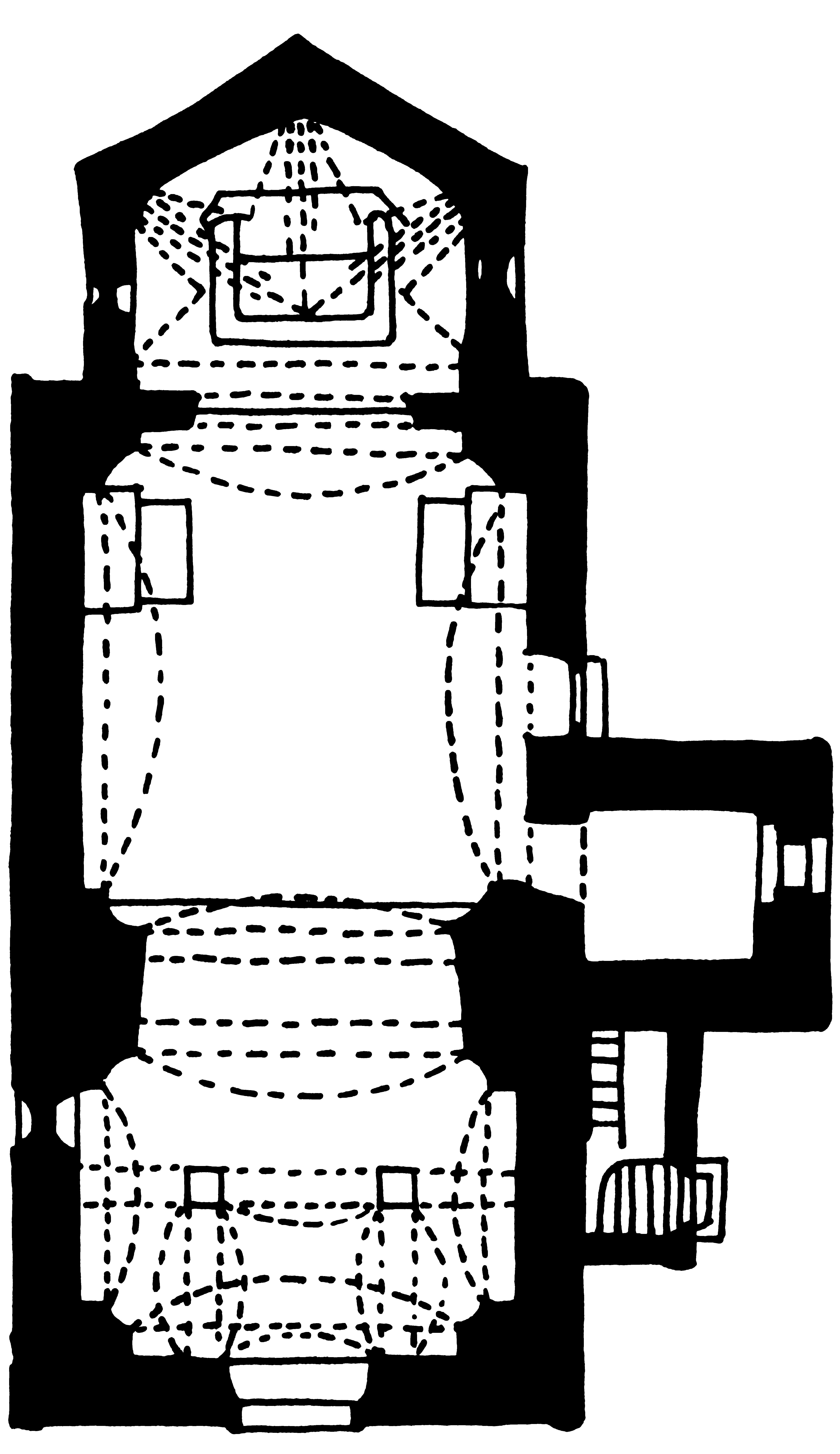 <p>tlocrt kapele Sveta tri kralja</p>