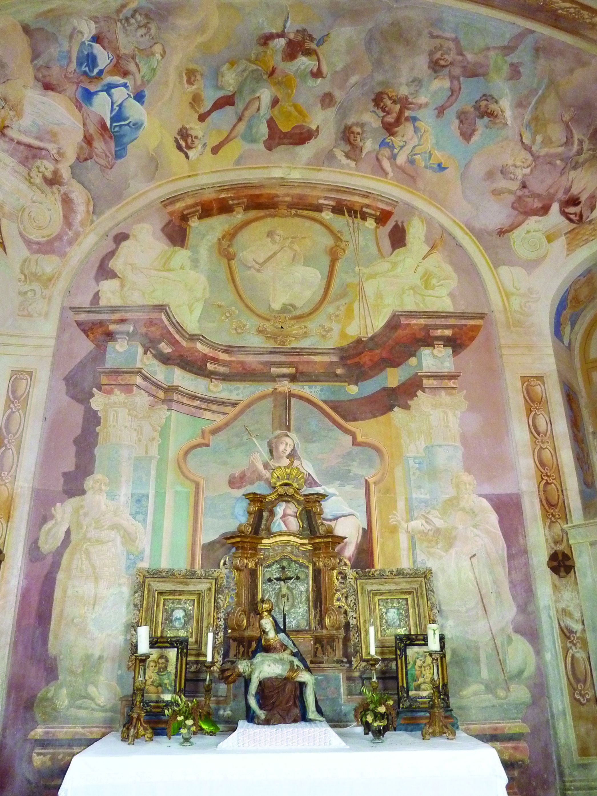 <p>oltar Žalosne Marije, Ivan Krstitelj Ranger, 1750, kapela sv. Jurja, Purga Lepoglavska</p>