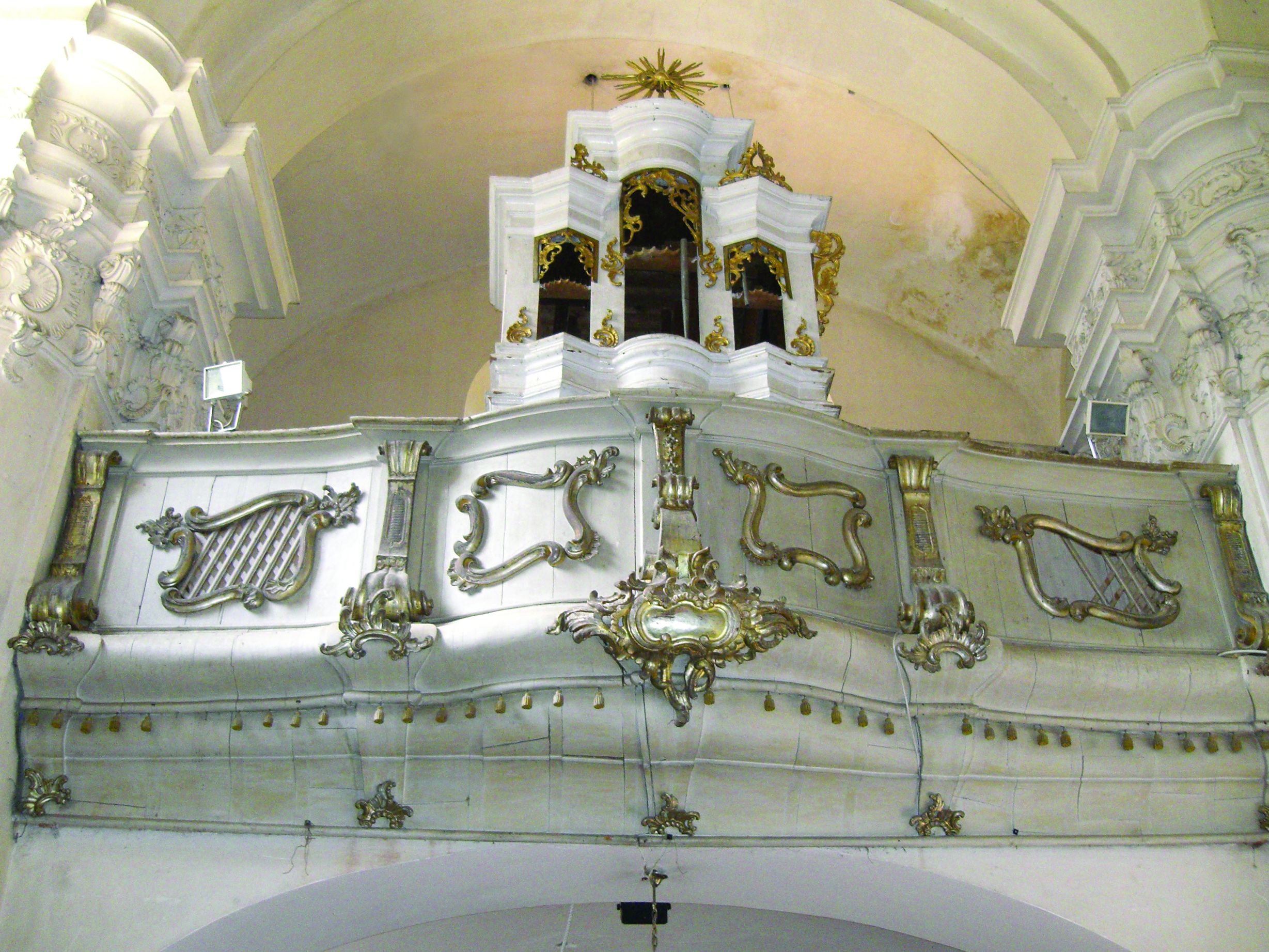 <p>orgulje dvorca Gornja Bistra, oko 1780.</p>