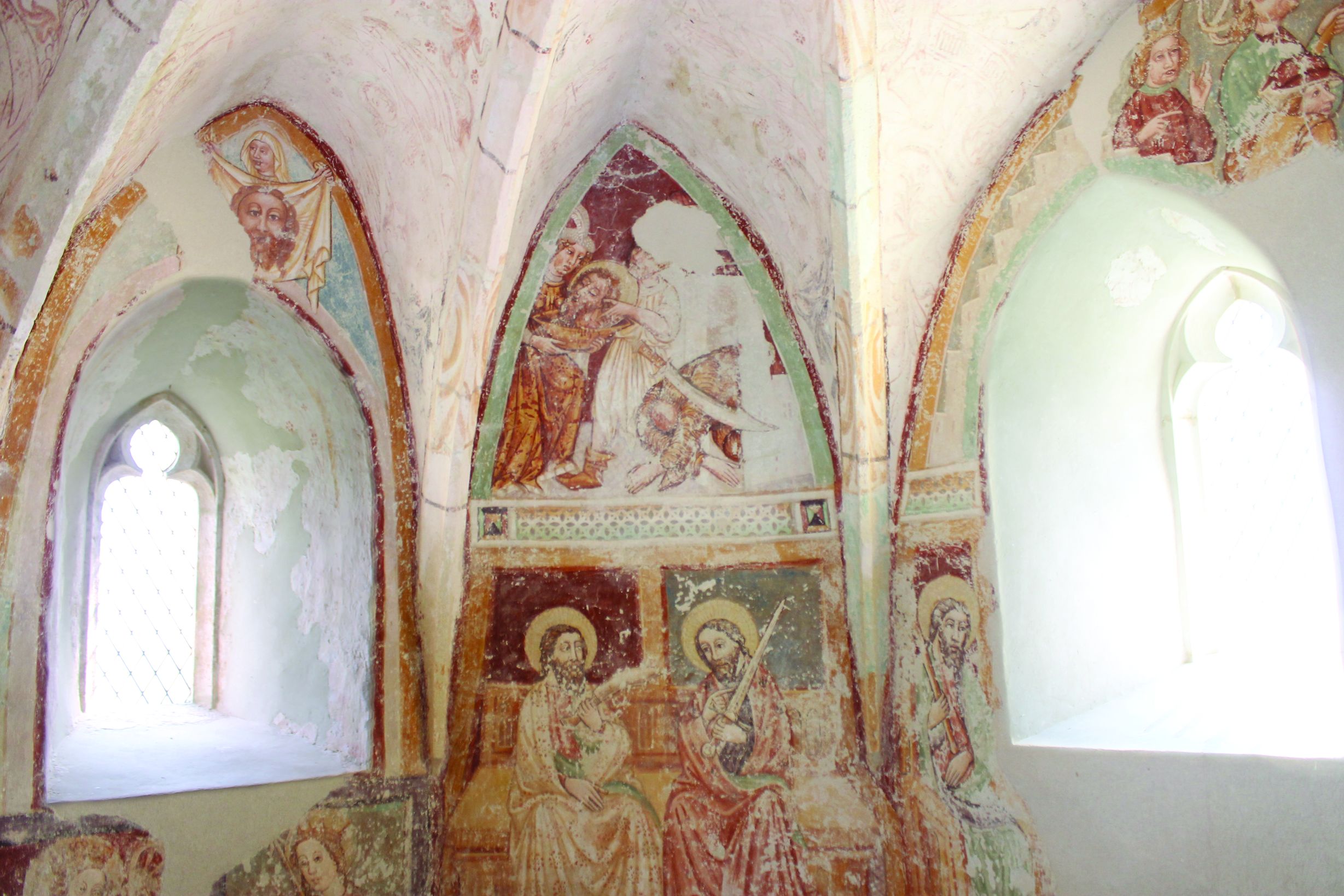 <p>oslik u kapeli sv. Ivana Apostola i Evanđelista, 1447&ndash;50, Ivanić Miljanski</p>