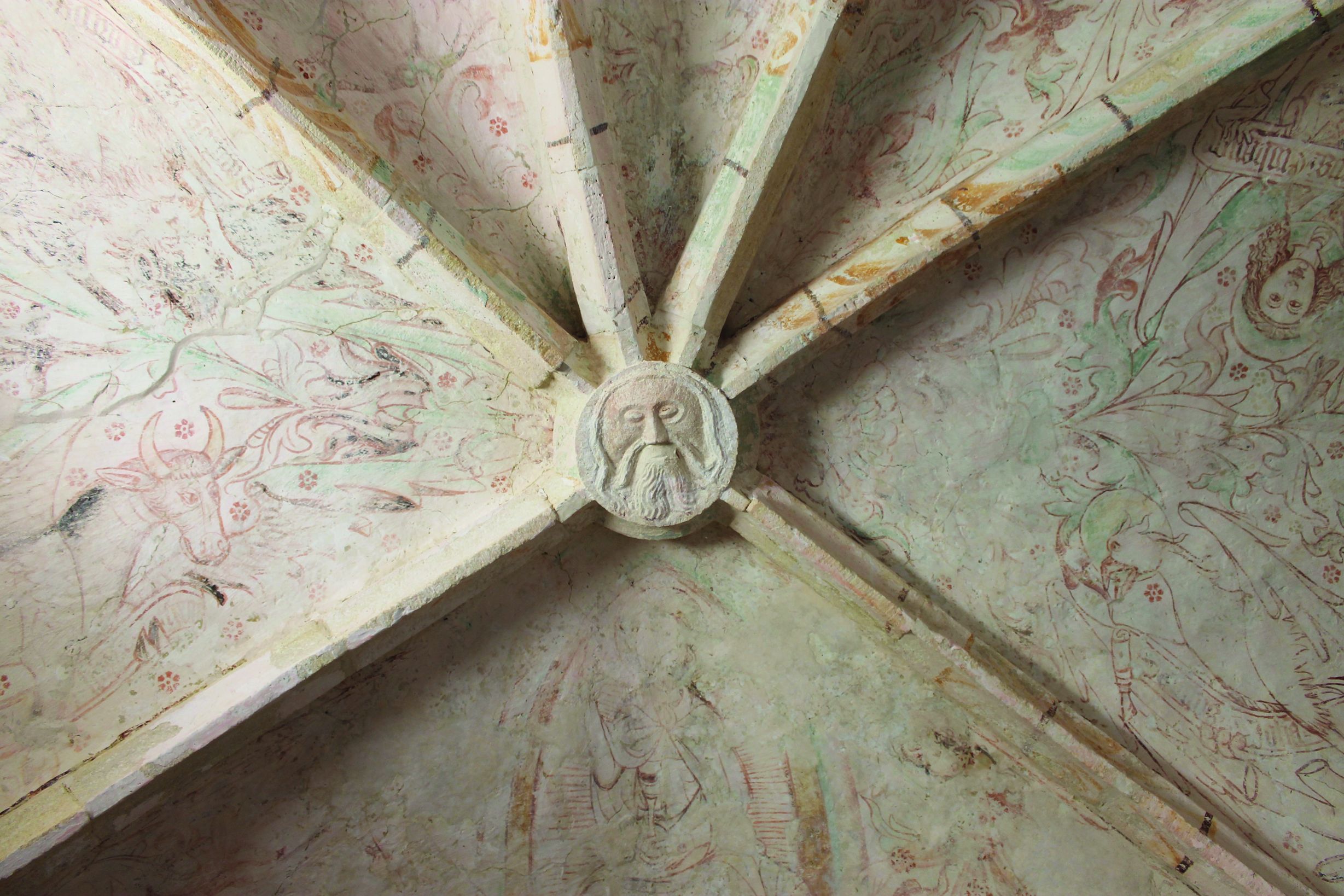 <p>detalj svoda, XV. st., kapela sv. Ivana Apostola i Evanđelista</p>