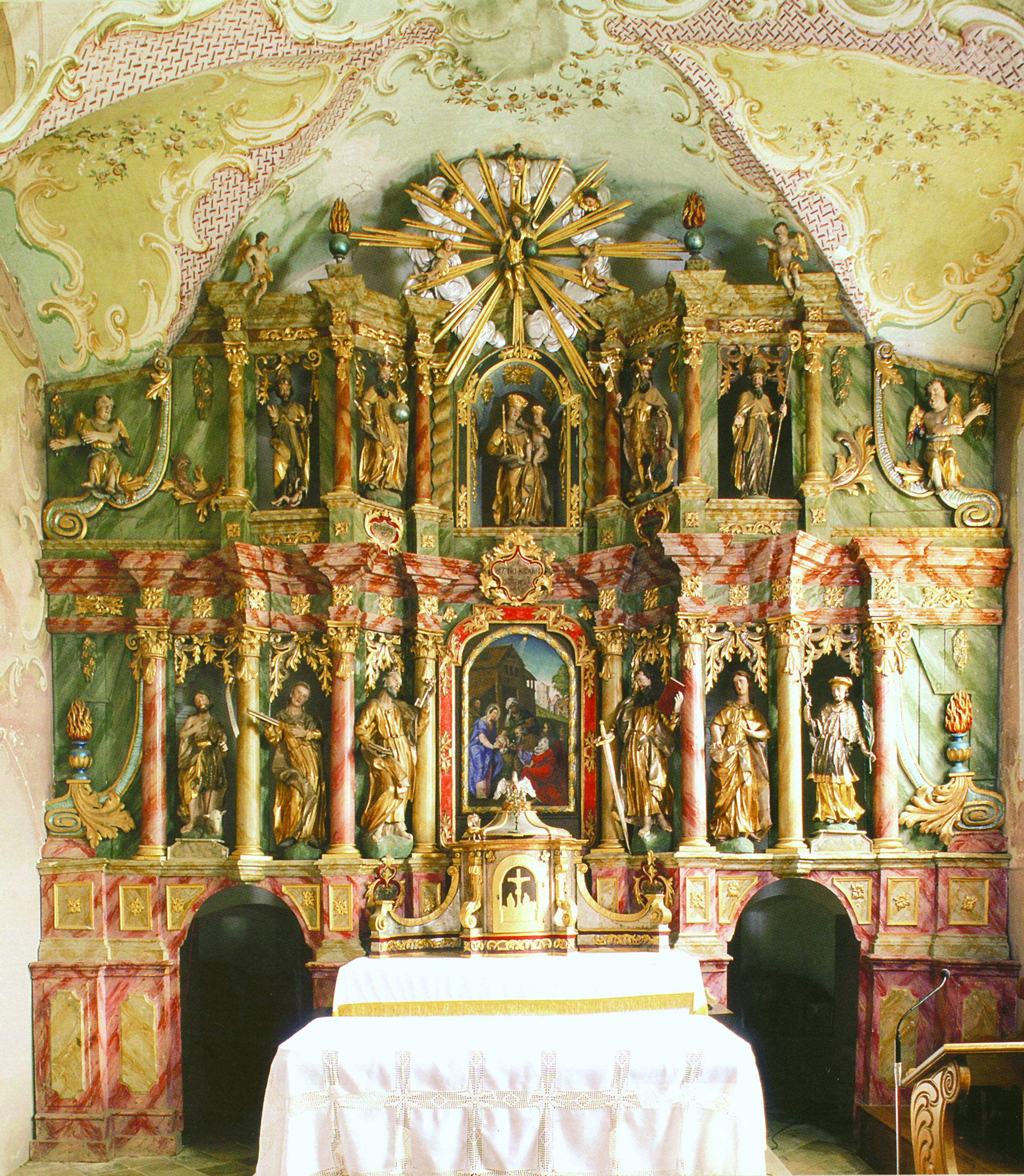 <p>glavni oltar, 1729, crkva Sveta tri kralja</p>