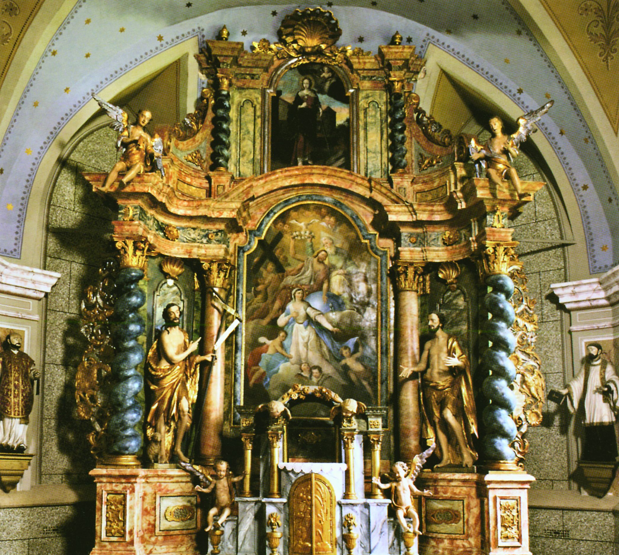 <p>glavni oltar, Ivan Adam Rosenberger, 1734, župna crkva Presvetoga Trojstva</p>