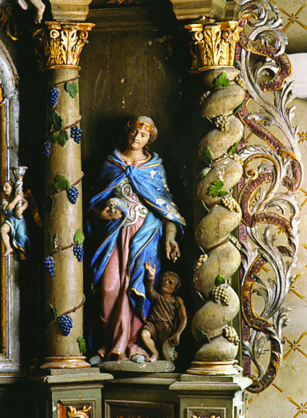 <p>sv. Elizabeta Tirin&scaron;ka, detalj oltara sv. Marije, 1721, župna crkva Presvetoga Trojstva</p>