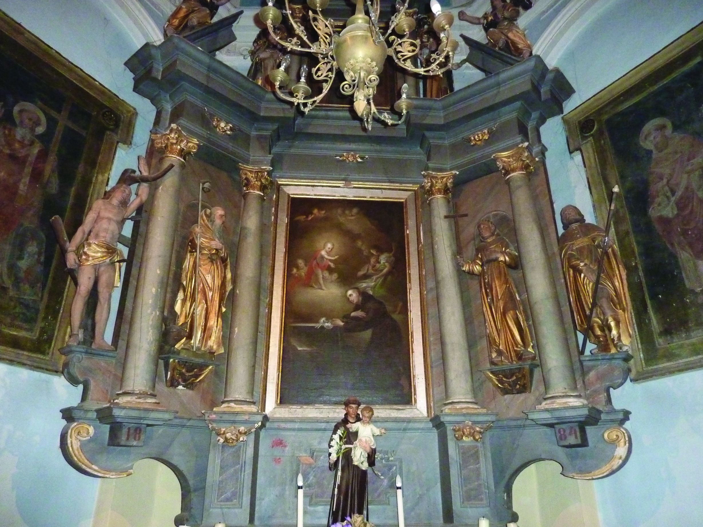 <p>oltar sv. Antuna Padovanskoga, druga polovica XVIII. st., franjevačka crkva sv. Katarine</p>