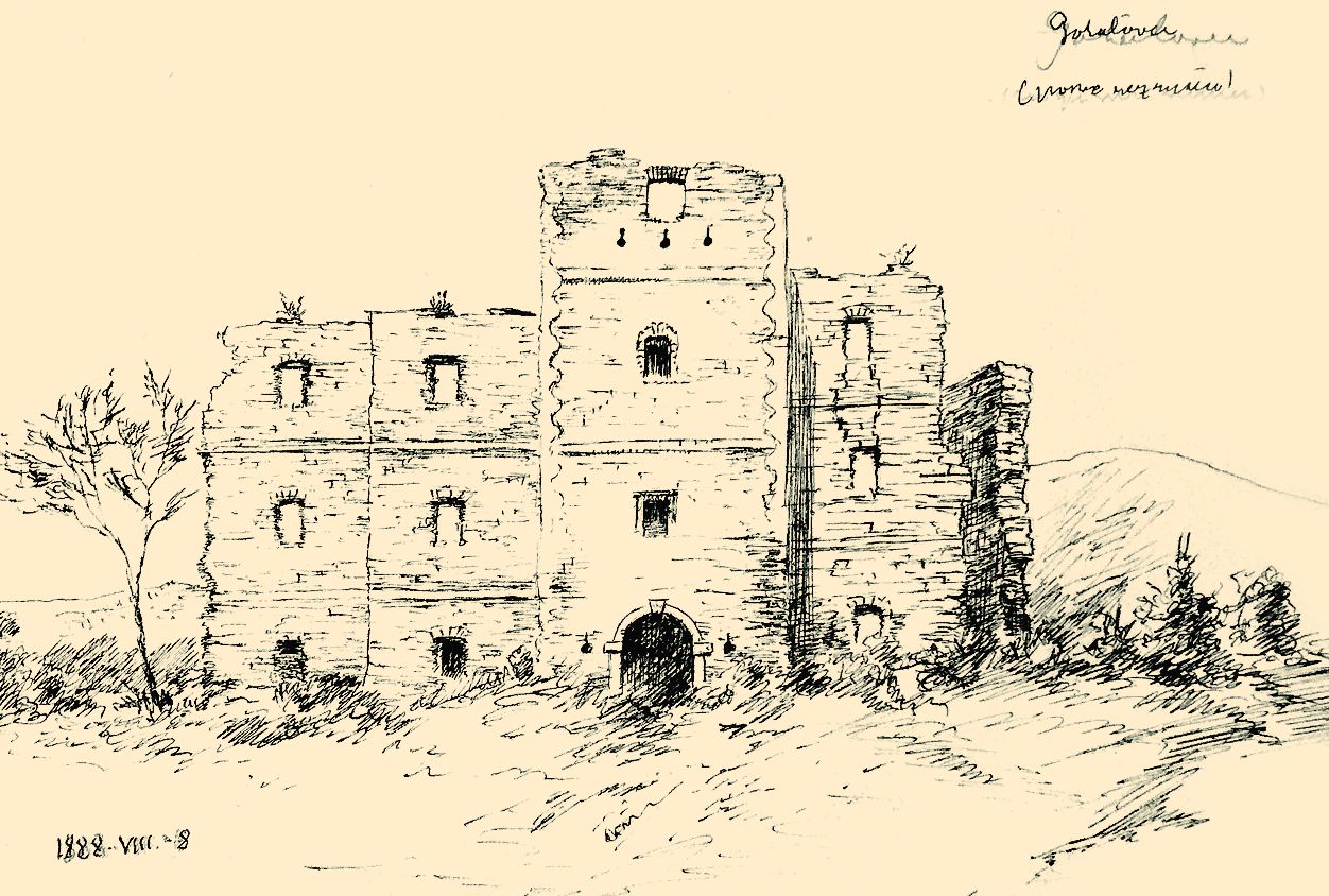 <p>crtež utvrde, 1888.</p>