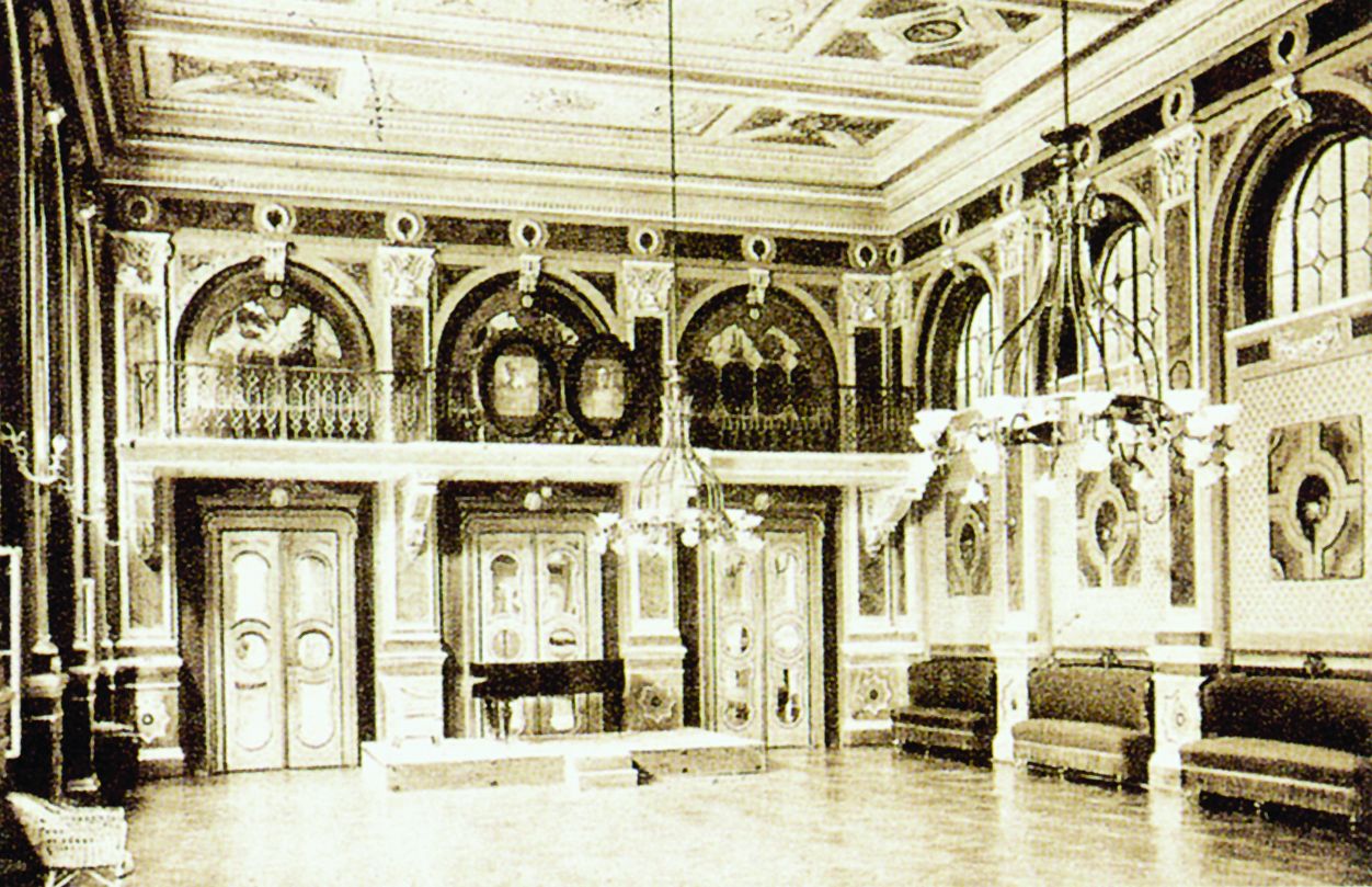 <p>svečana dvorana u kupali&scaron;noj zgradi, oko 1900, Krapinske Toplice</p>