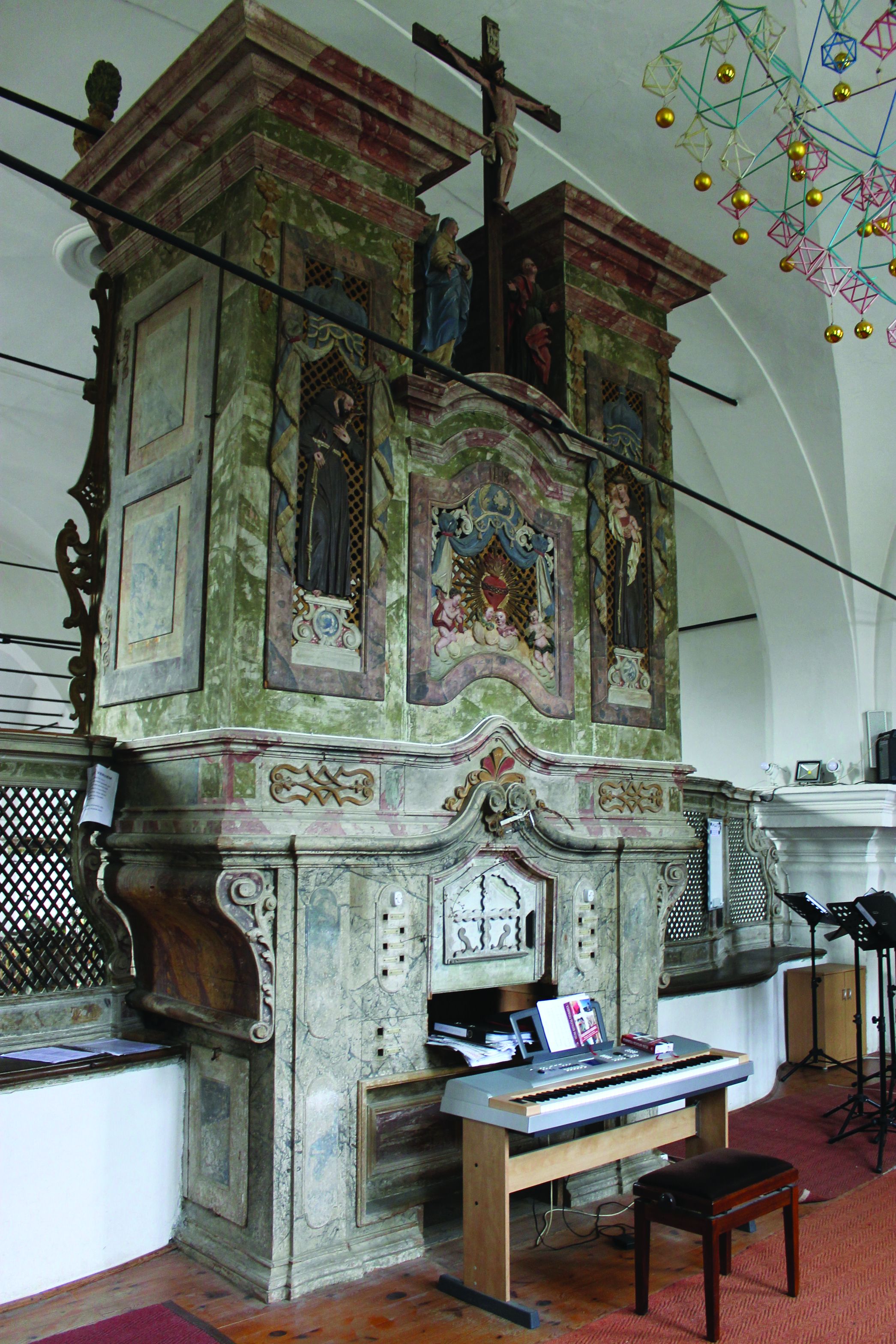 <p>orgulje u župnoj crkvi Blažene Djevice Marije od Pohođenja, Marija Gorica, 1759.</p>