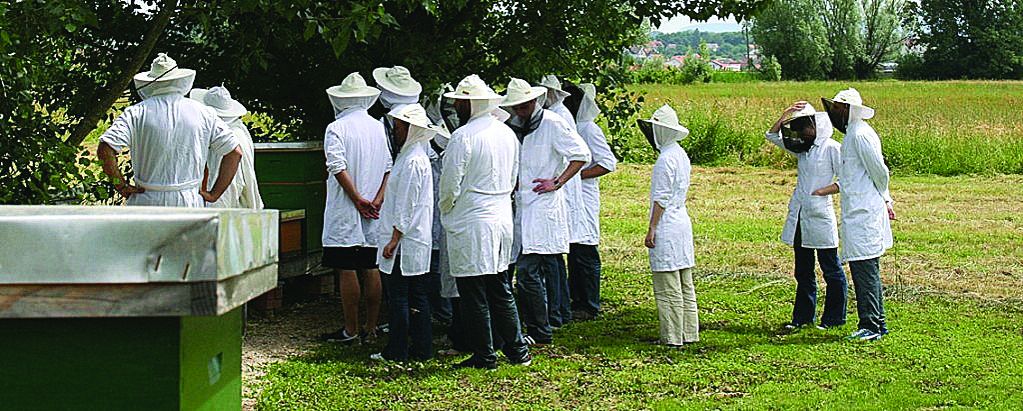 <p>studenti Veterinarskoga fakulteta u pčelinjaku, Donja Pu&scaron;ća</p>
