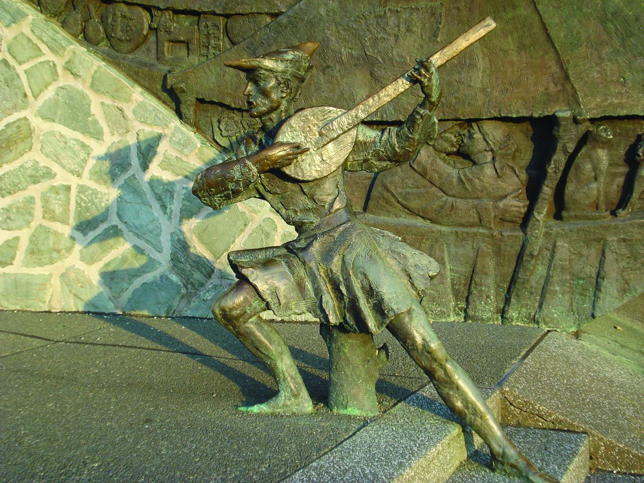 <p>Spomenik Seljačkoj buni i Matiji Gupcu, detalj, Antun Augustinčić, 1973, Gornja Stubica</p>