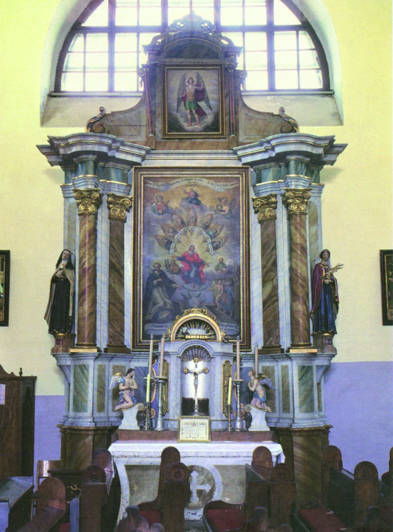 <p>oltar Kristova preobraženja, 1855&ndash;57, župna crkva sv. Petra i Pavla, Pri&scaron;lin</p>