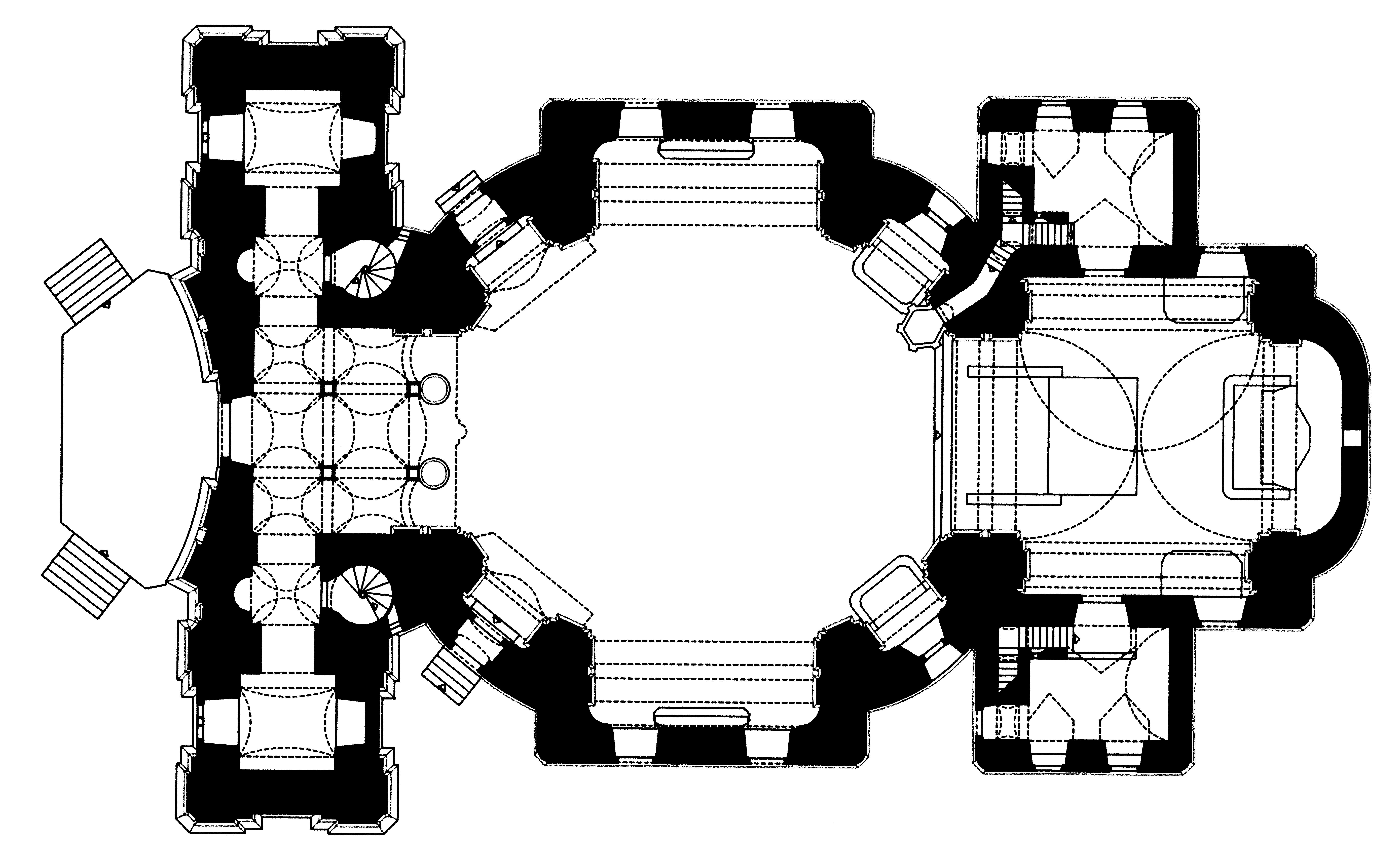 <p>tlocrt župne crkve Uznesenja Blažene Djevice Marije 1803&ndash;18, Pregrada</p>