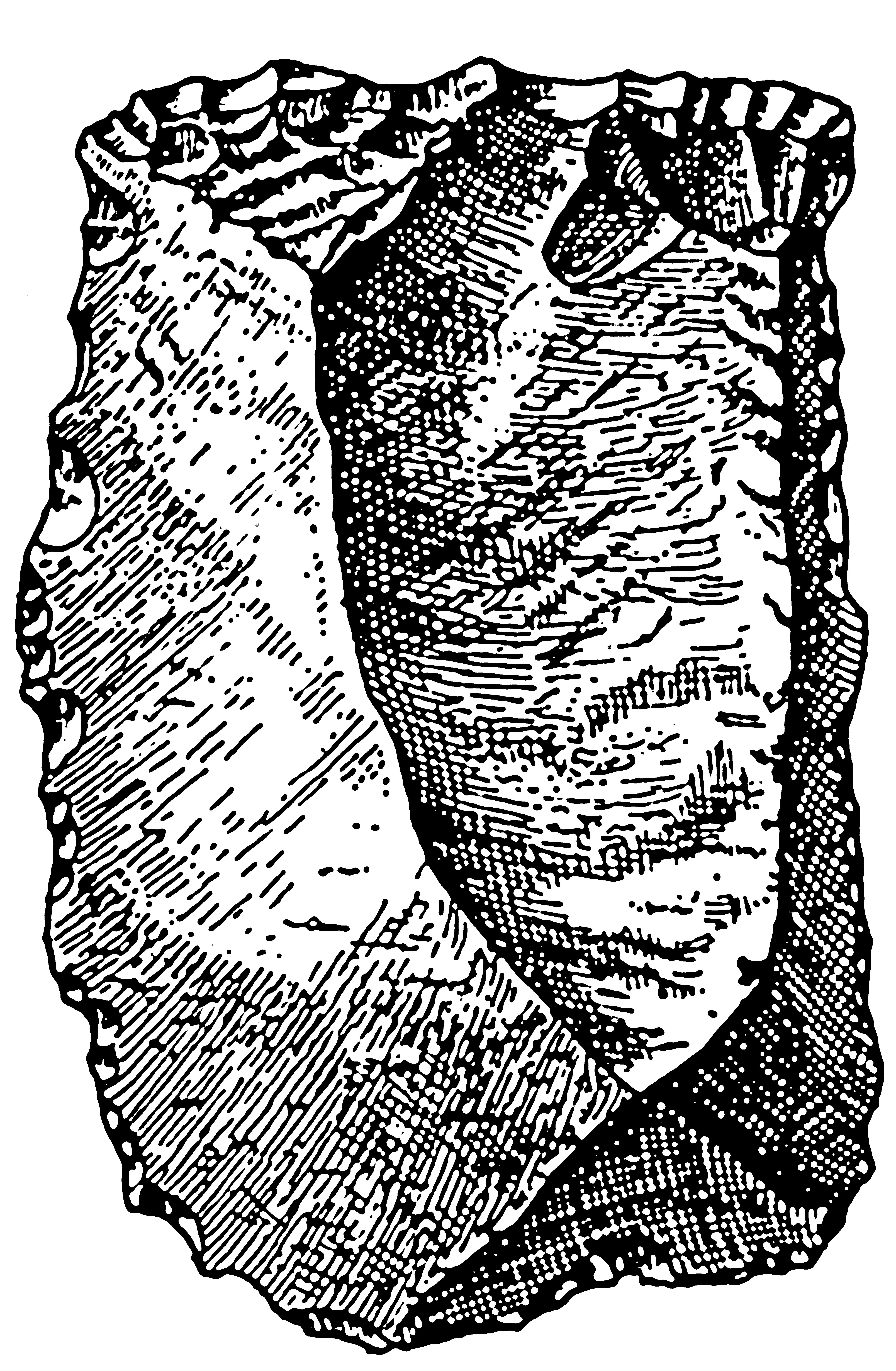 <p>kameno oruđe, Velika pećina</p>