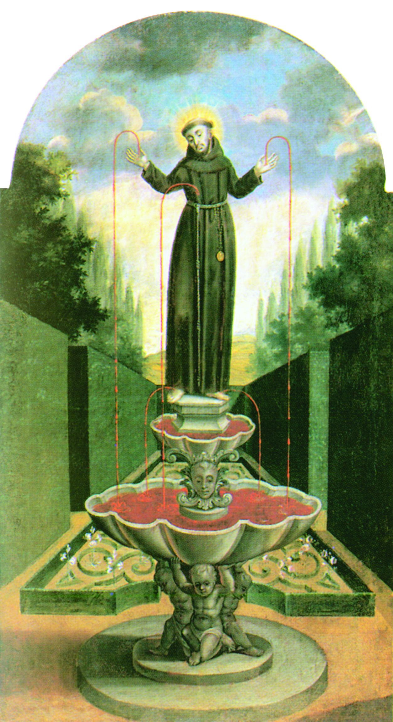 <p><em>Sv. Franjo Asi&scaron;ki,</em> oko 1730, župna crkva Blažene Djevice Marije Kraljice Svete krunice</p>